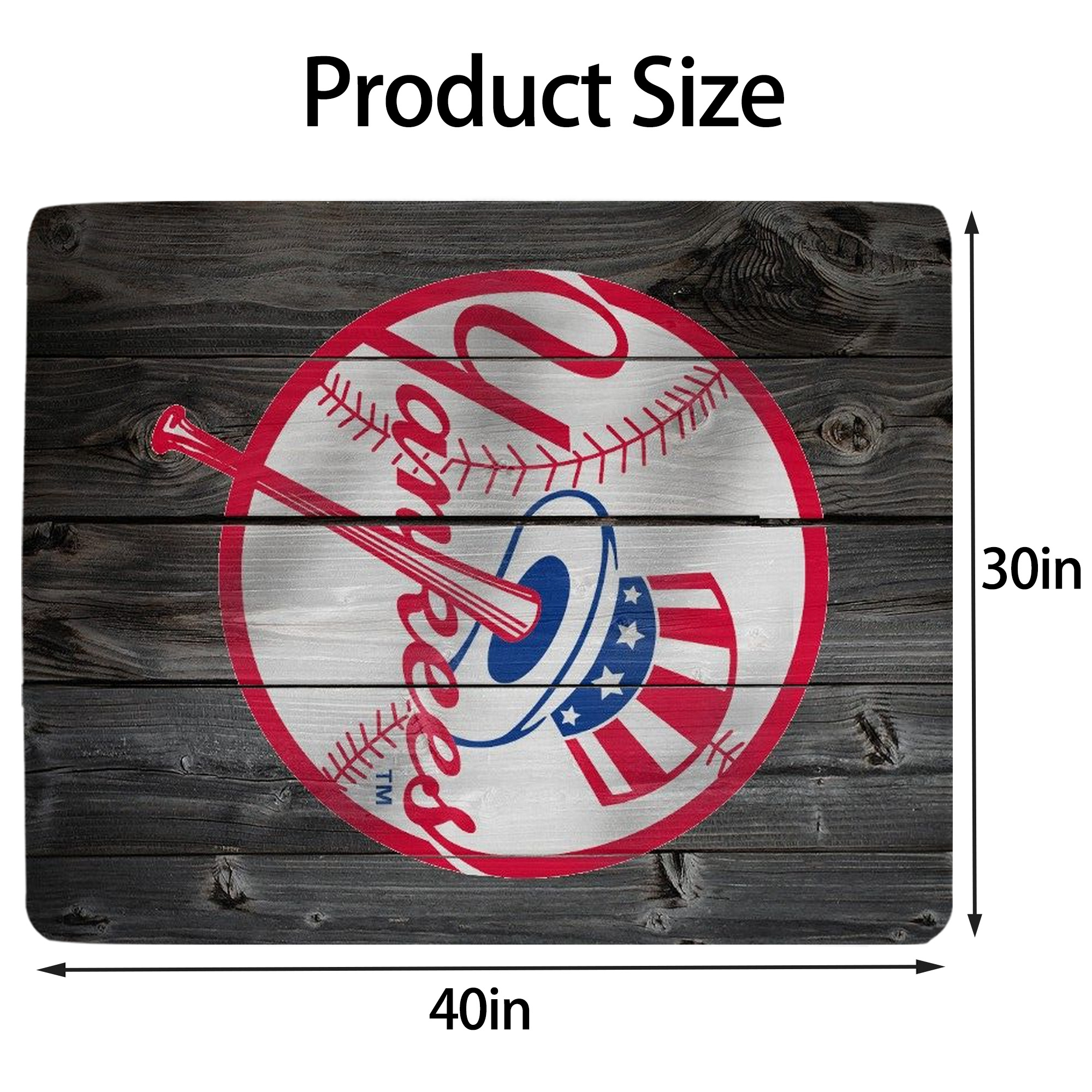 New York Yankees 189 Soft Plush Fleece Blanket 30x40 Inch - 300GSM Flannel, Ultra Soft & Warm, Lightweight & Durable, Perfect For Kids, Adults, Couch, Bed, Camping, Travel, Gift For Family & Friends