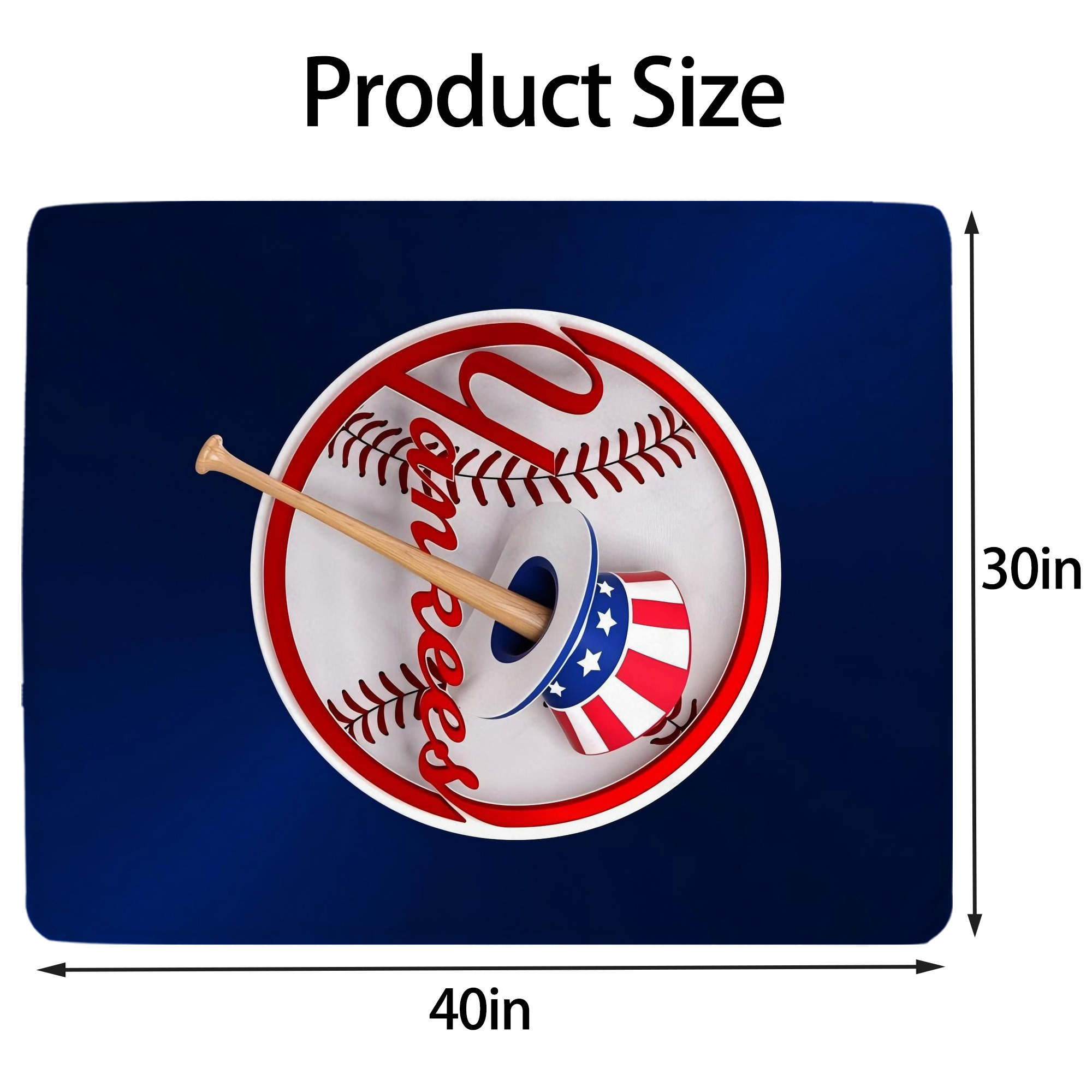 New York Yankees 200 Soft Plush Fleece Blanket 30x40 Inch - 300GSM Flannel, Ultra Soft & Warm, Lightweight & Durable, Perfect For Kids, Adults, Couch, Bed, Camping, Travel, Gift For Family & Friends
