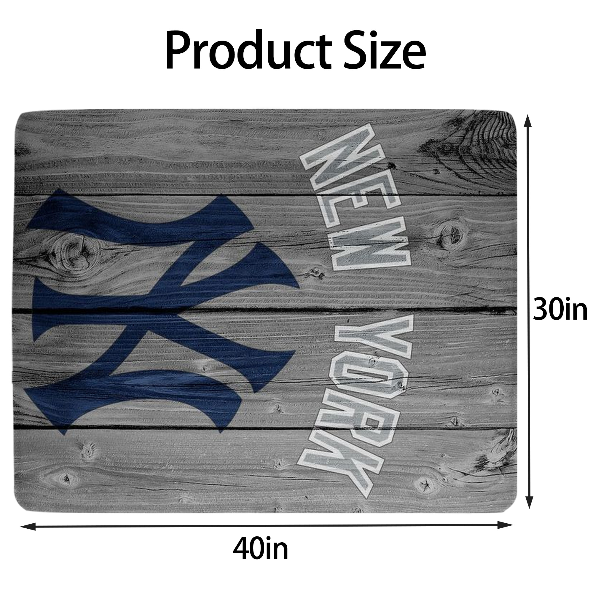 New York Yankees 204 Soft Plush Fleece Blanket 30x40 Inch - 300GSM Flannel, Ultra Soft & Warm, Lightweight & Durable, Perfect For Kids, Adults, Couch, Bed, Camping, Travel, Gift For Family & Friends