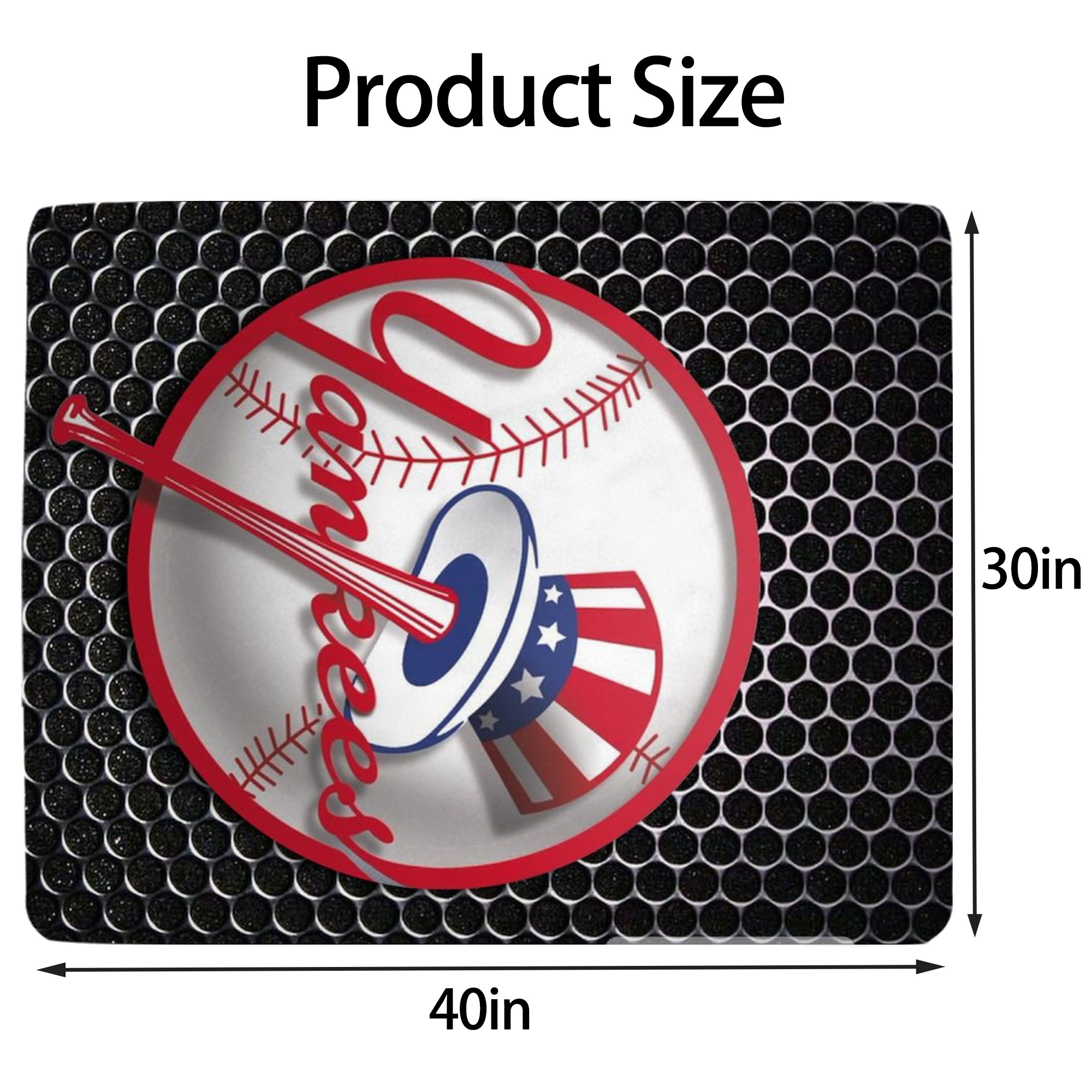 New York Yankees 221 Soft Plush Fleece Blanket 30x40 Inch - 300GSM Flannel, Ultra Soft & Warm, Lightweight & Durable, Perfect For Kids, Adults, Couch, Bed, Camping, Travel, Gift For Family & Friends