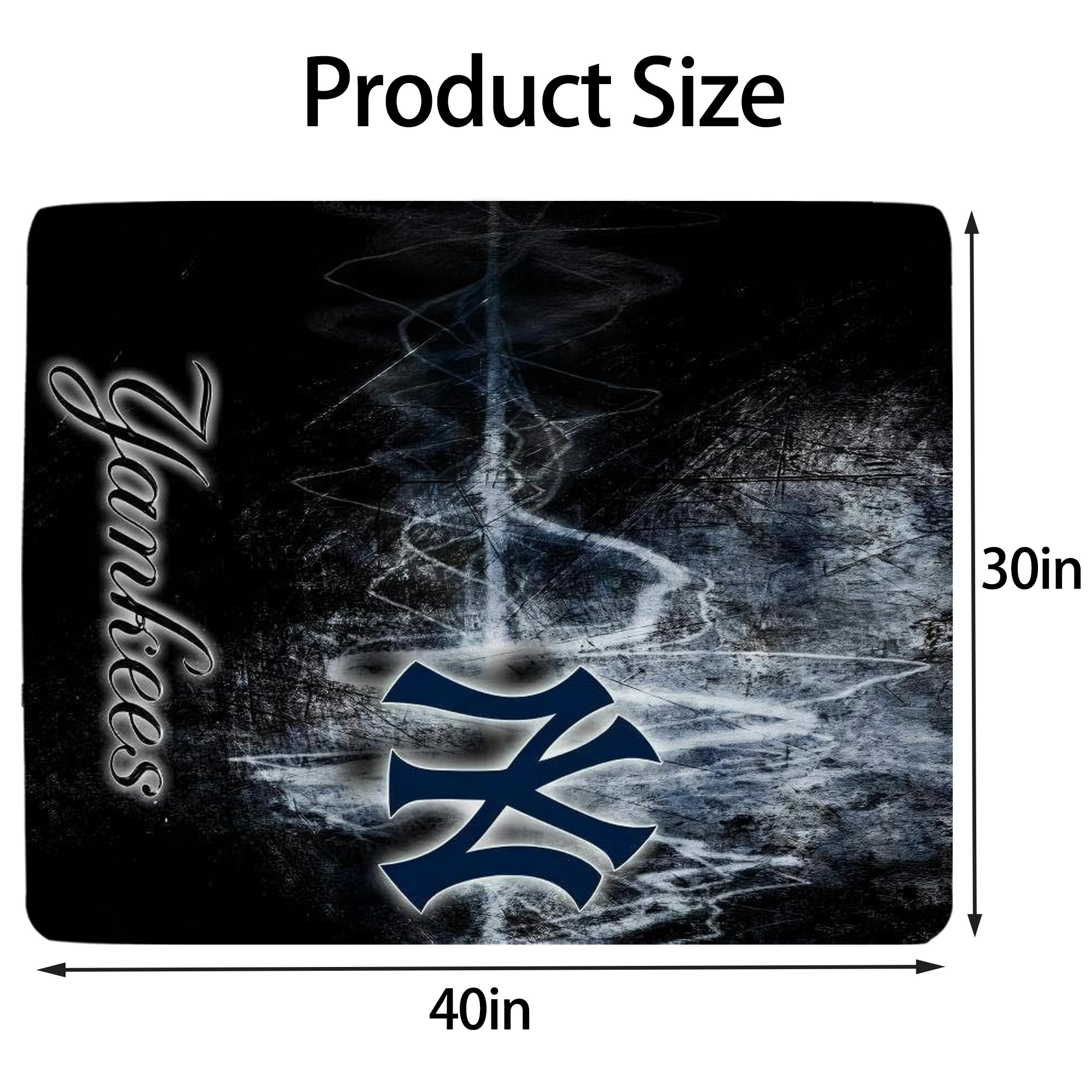 New York Yankees 146 Soft Plush Fleece Blanket 30x40 Inch - 300GSM Flannel, Ultra Soft & Warm, Lightweight & Durable, Perfect For Kids, Adults, Couch, Bed, Camping, Travel, Gift For Family & Friends