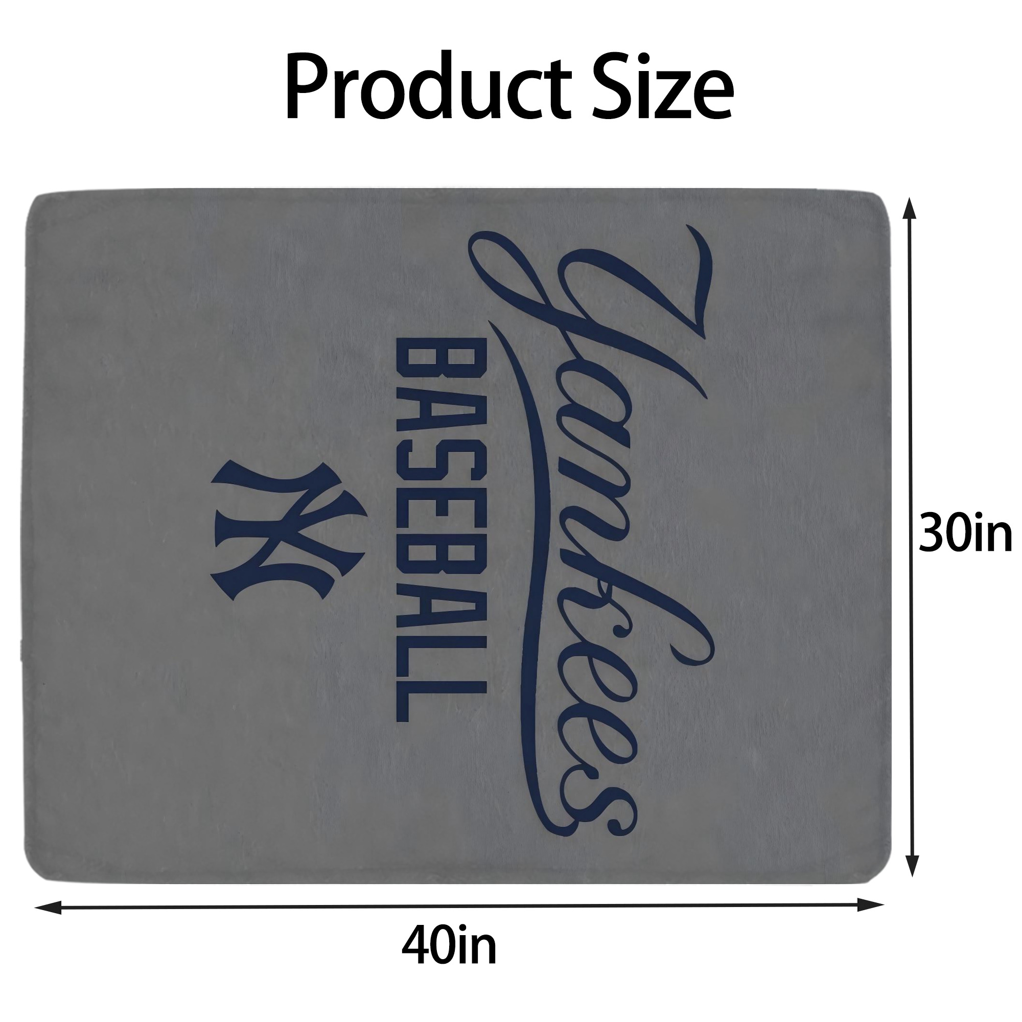 New York Yankees 147 Soft Plush Fleece Blanket 30x40 Inch - 300GSM Flannel, Ultra Soft & Warm, Lightweight & Durable, Perfect For Kids, Adults, Couch, Bed, Camping, Travel, Gift For Family & Friends