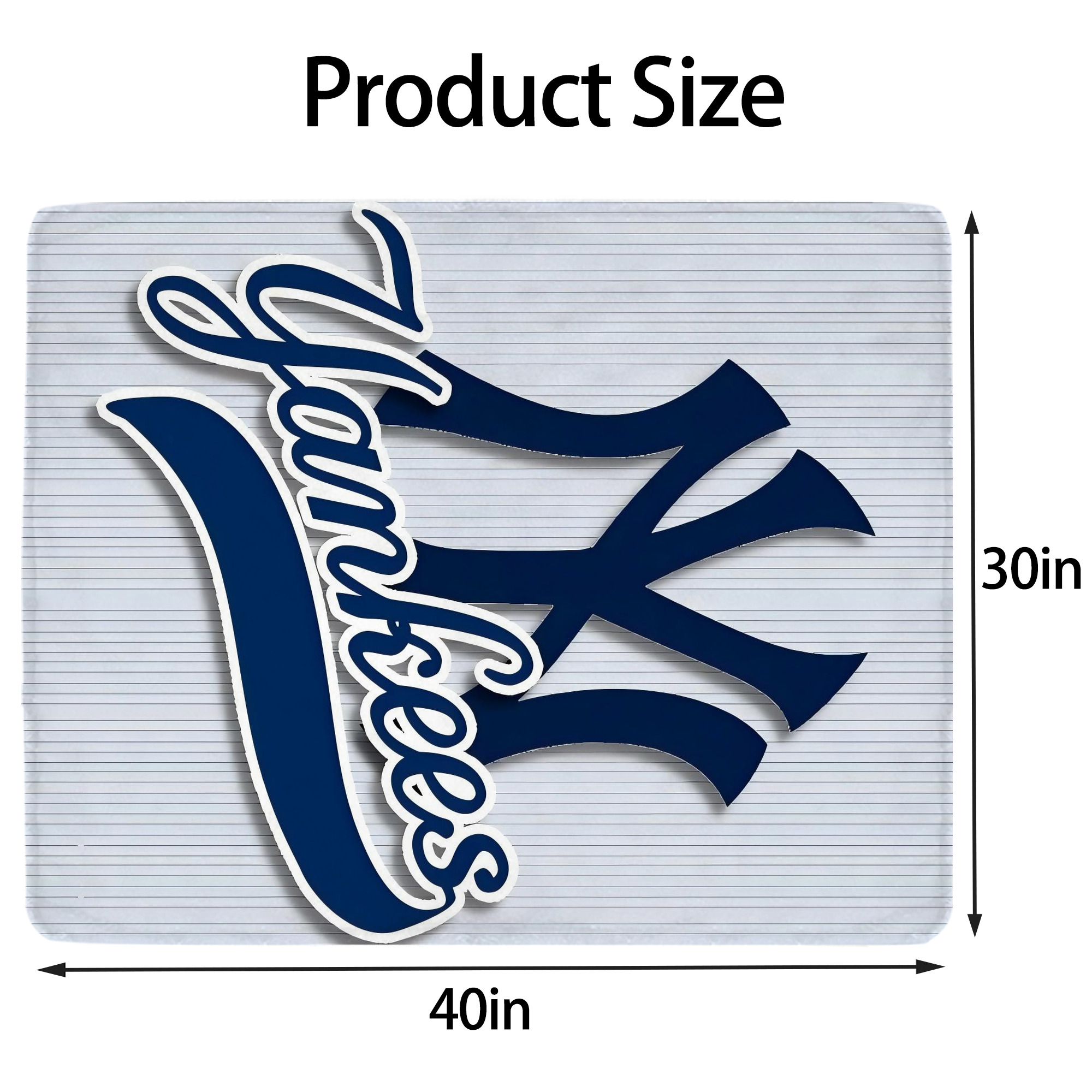 New York Yankees 151 Soft Plush Fleece Blanket 30x40 Inch - 300GSM Flannel, Ultra Soft & Warm, Lightweight & Durable, Perfect For Kids, Adults, Couch, Bed, Camping, Travel, Gift For Family & Friends