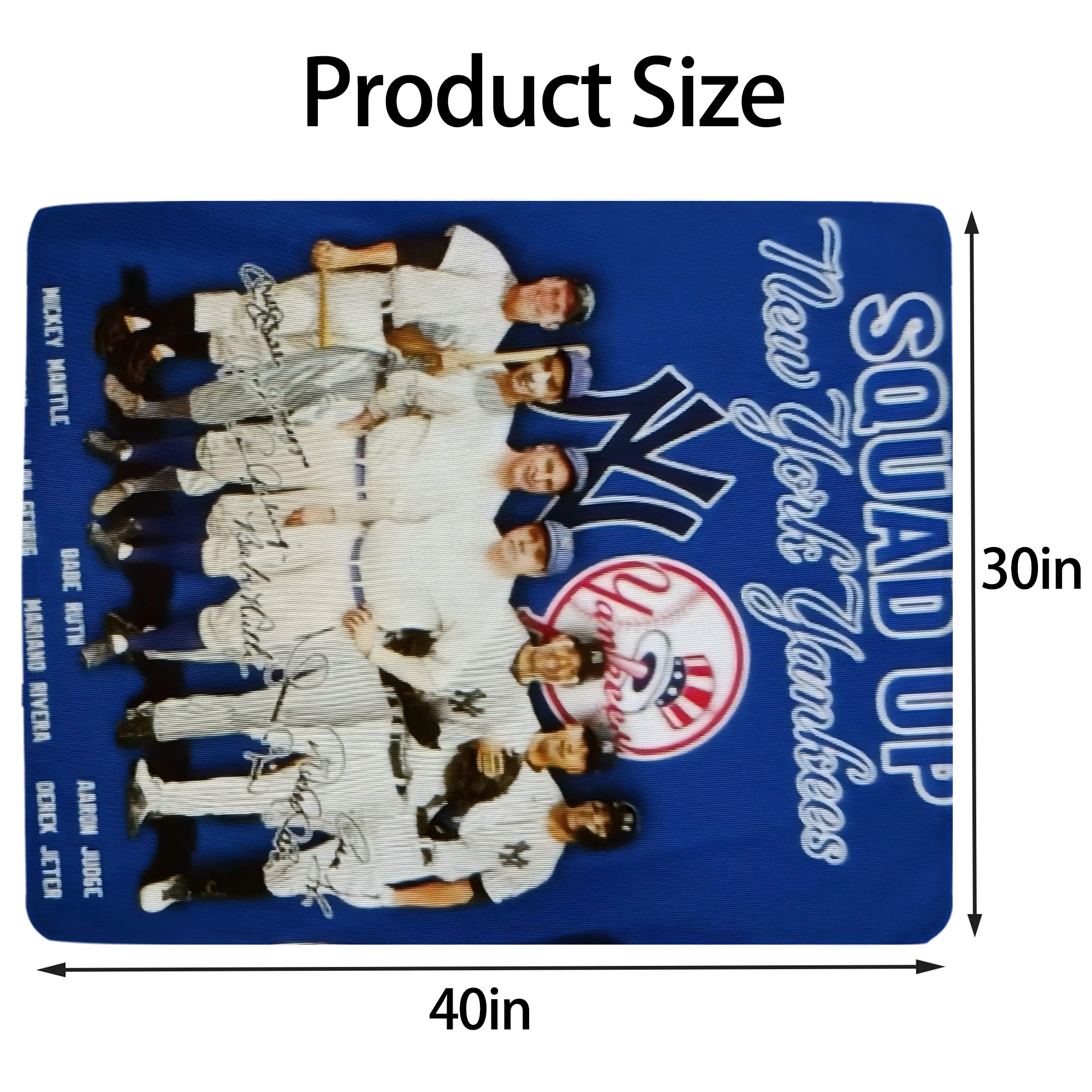 New York Yankees 312 Soft Plush Fleece Blanket 30x40 Inch - 300GSM Flannel, Ultra Soft & Warm, Lightweight & Durable, Perfect For Kids, Adults, Couch, Bed, Camping, Travel, Gift For Family & Friends