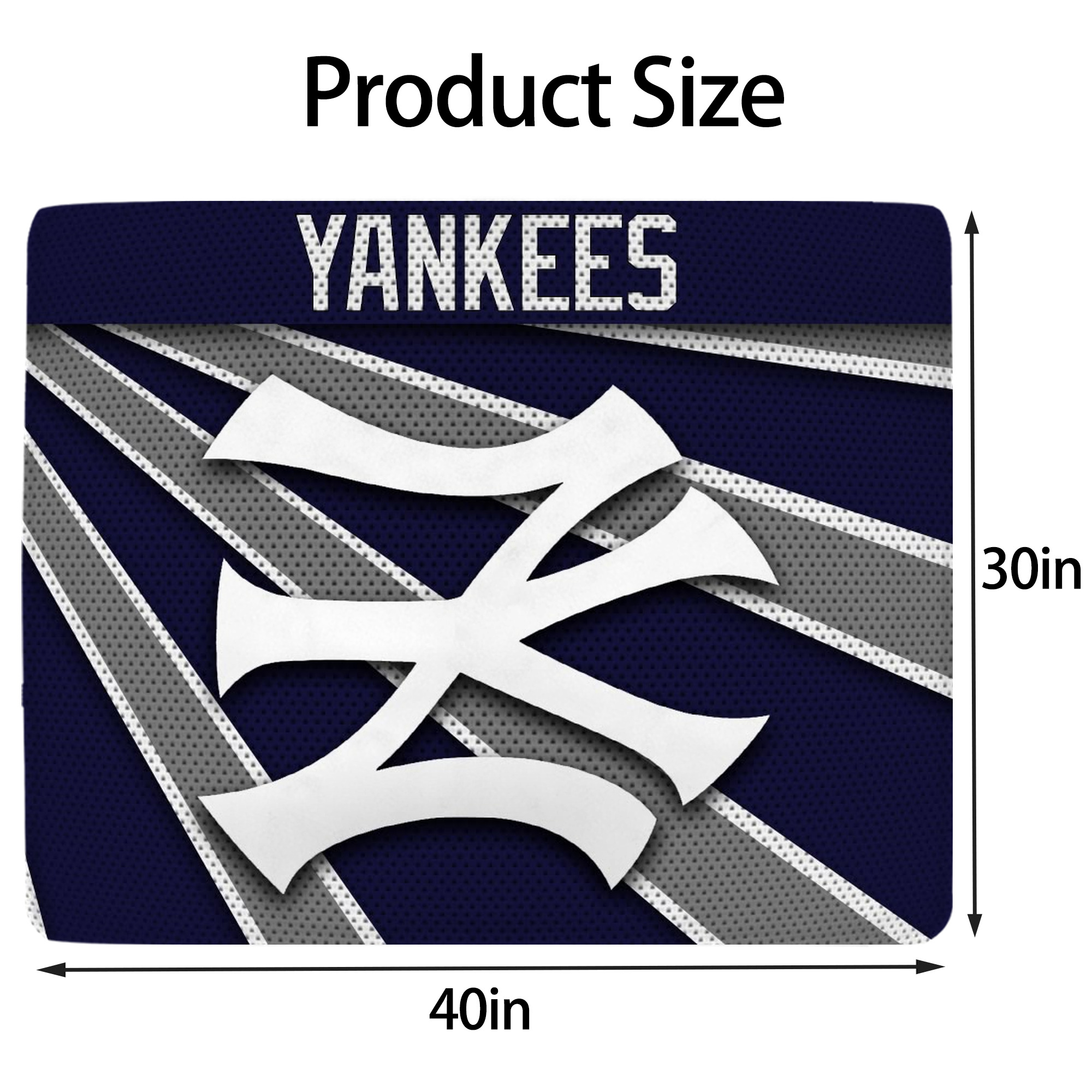 New York Yankees 321 Soft Plush Fleece Blanket 30x40 Inch - 300GSM Flannel, Ultra Soft & Warm, Lightweight & Durable, Perfect For Kids, Adults, Couch, Bed, Camping, Travel, Gift For Family & Friends