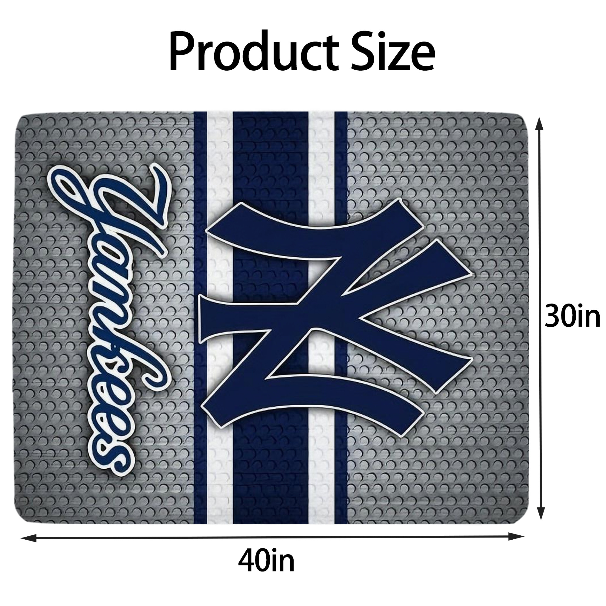 New York Yankees 311 Soft Plush Fleece Blanket 30x40 Inch - 300GSM Flannel, Ultra Soft & Warm, Lightweight & Durable, Perfect For Kids, Adults, Couch, Bed, Camping, Travel, Gift For Family & Friends