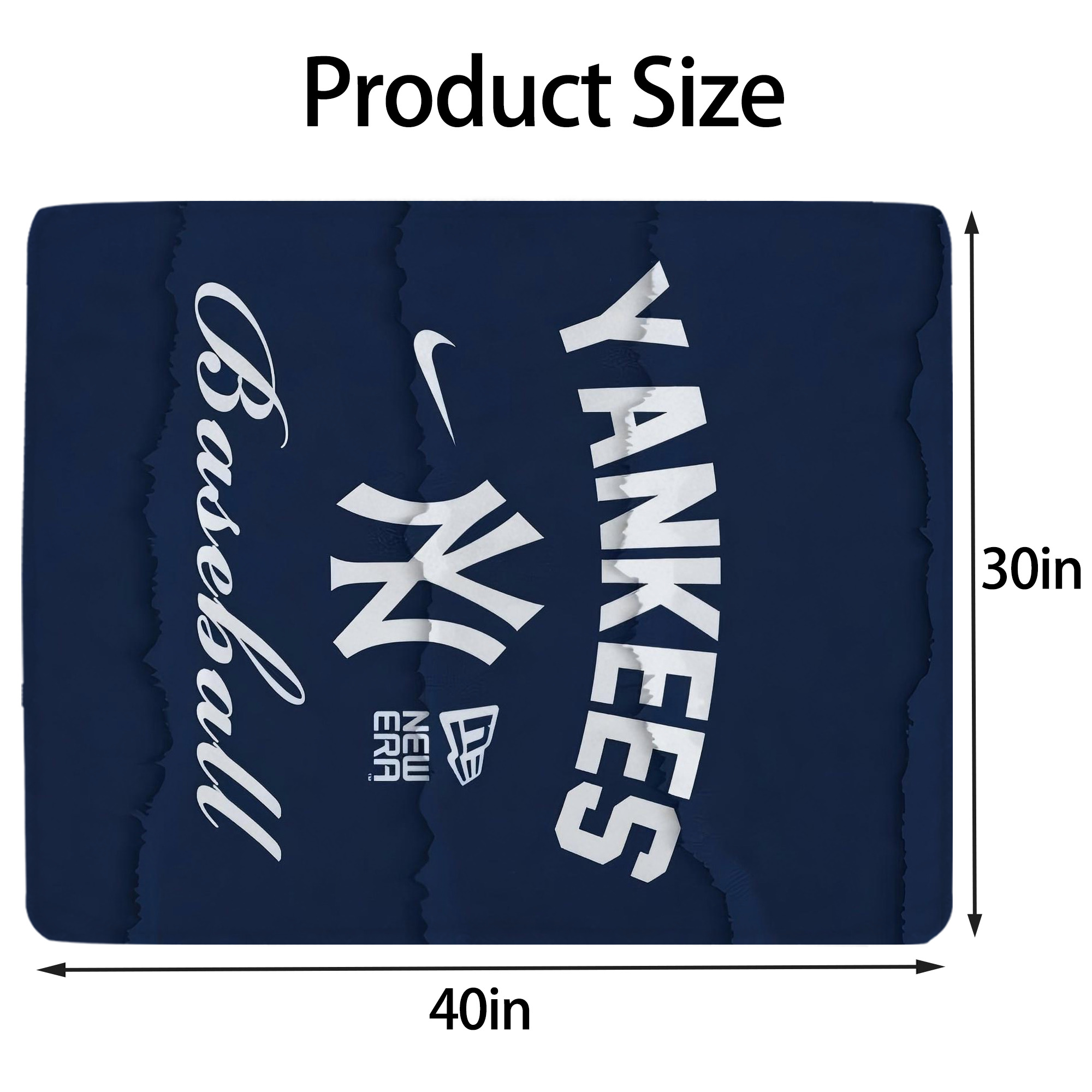 New York Yankees 167 Soft Plush Fleece Blanket 30x40 Inch - 300GSM Flannel, Ultra Soft & Warm, Lightweight & Durable, Perfect For Kids, Adults, Couch, Bed, Camping, Travel, Gift For Family & Friends