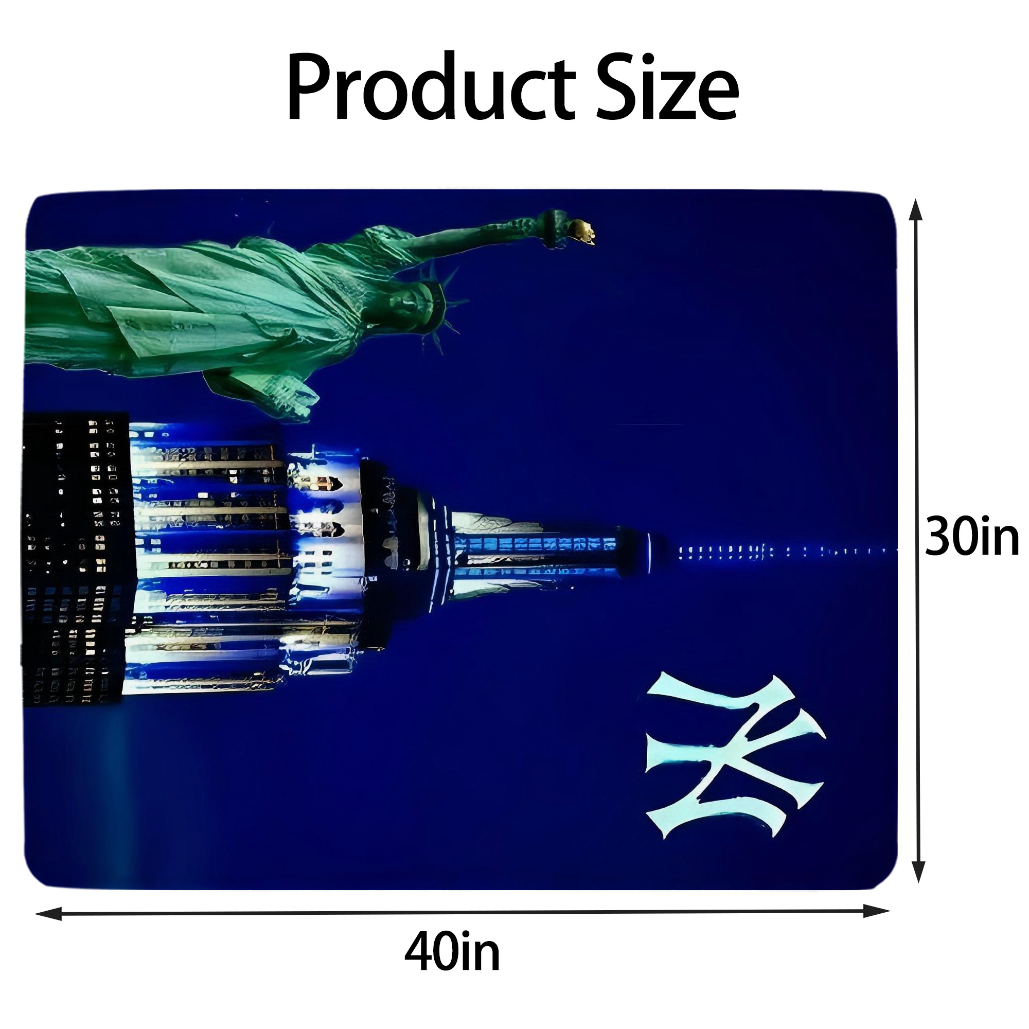 New York Yankees 175 Soft Plush Fleece Blanket 30x40 Inch - 300GSM Flannel, Ultra Soft & Warm, Lightweight & Durable, Perfect For Kids, Adults, Couch, Bed, Camping, Travel, Gift For Family & Friends