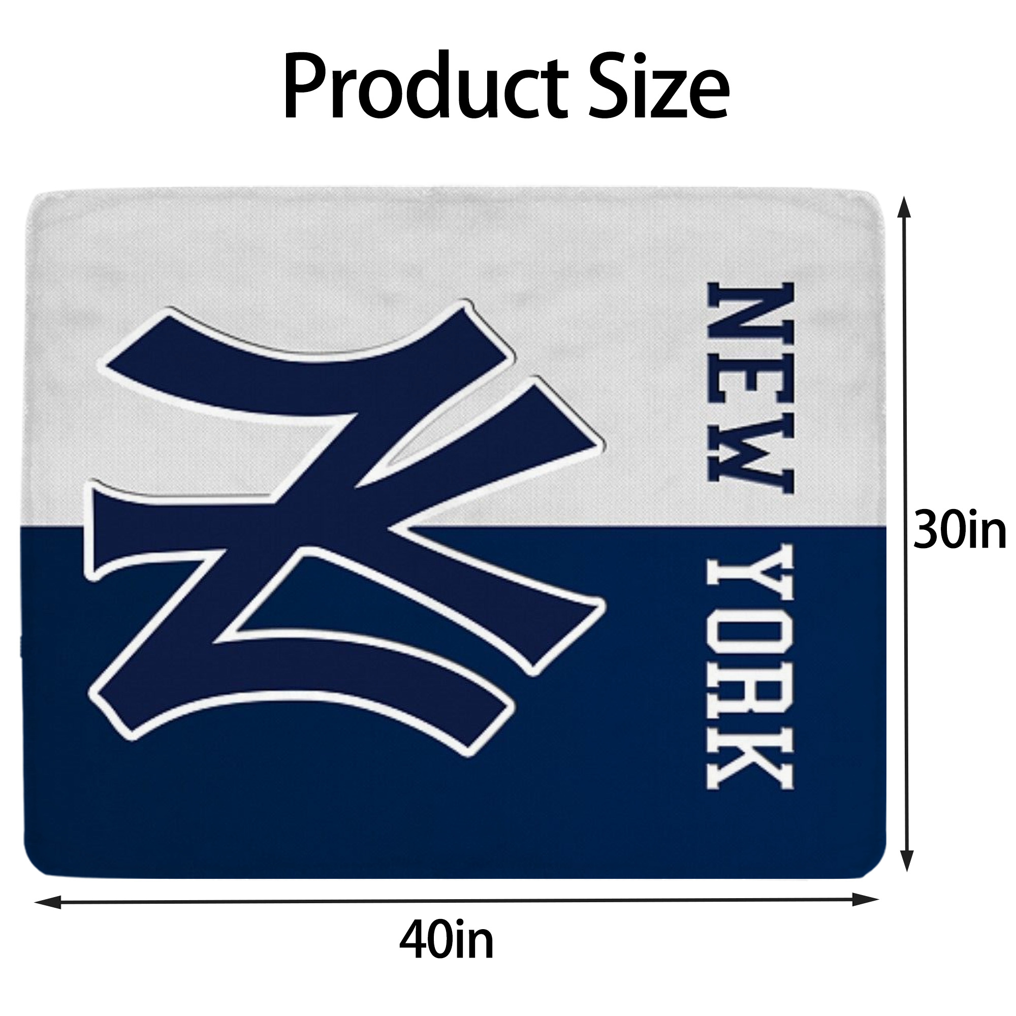 New York Yankees 332 Soft Plush Fleece Blanket 30x40 Inch - 300GSM Flannel, Ultra Soft & Warm, Lightweight & Durable, Perfect For Kids, Adults, Couch, Bed, Camping, Travel, Gift For Family & Friends