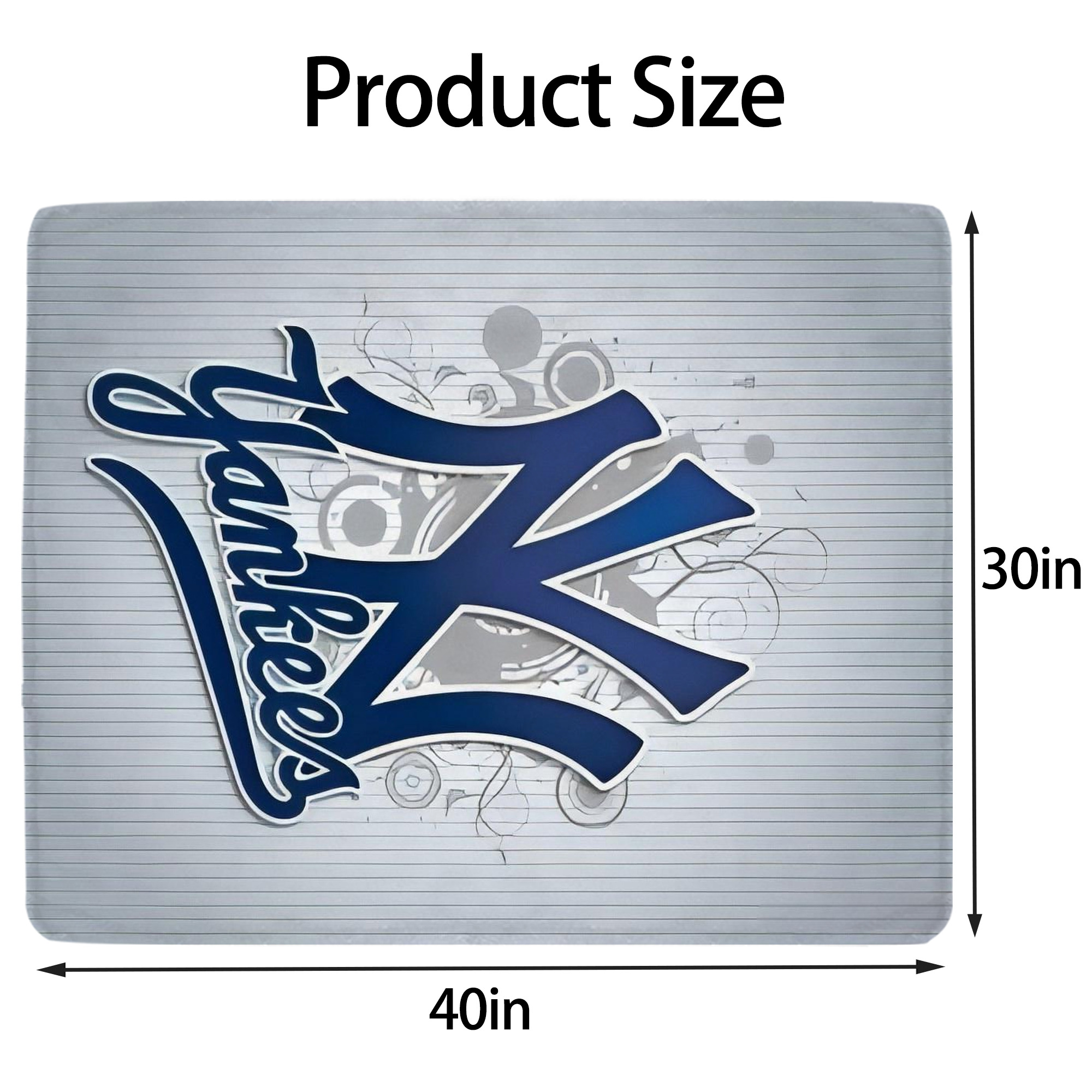 New York Yankees 181 Soft Plush Fleece Blanket 30x40 Inch - 300GSM Flannel, Ultra Soft & Warm, Lightweight & Durable, Perfect For Kids, Adults, Couch, Bed, Camping, Travel, Gift For Family & Friends