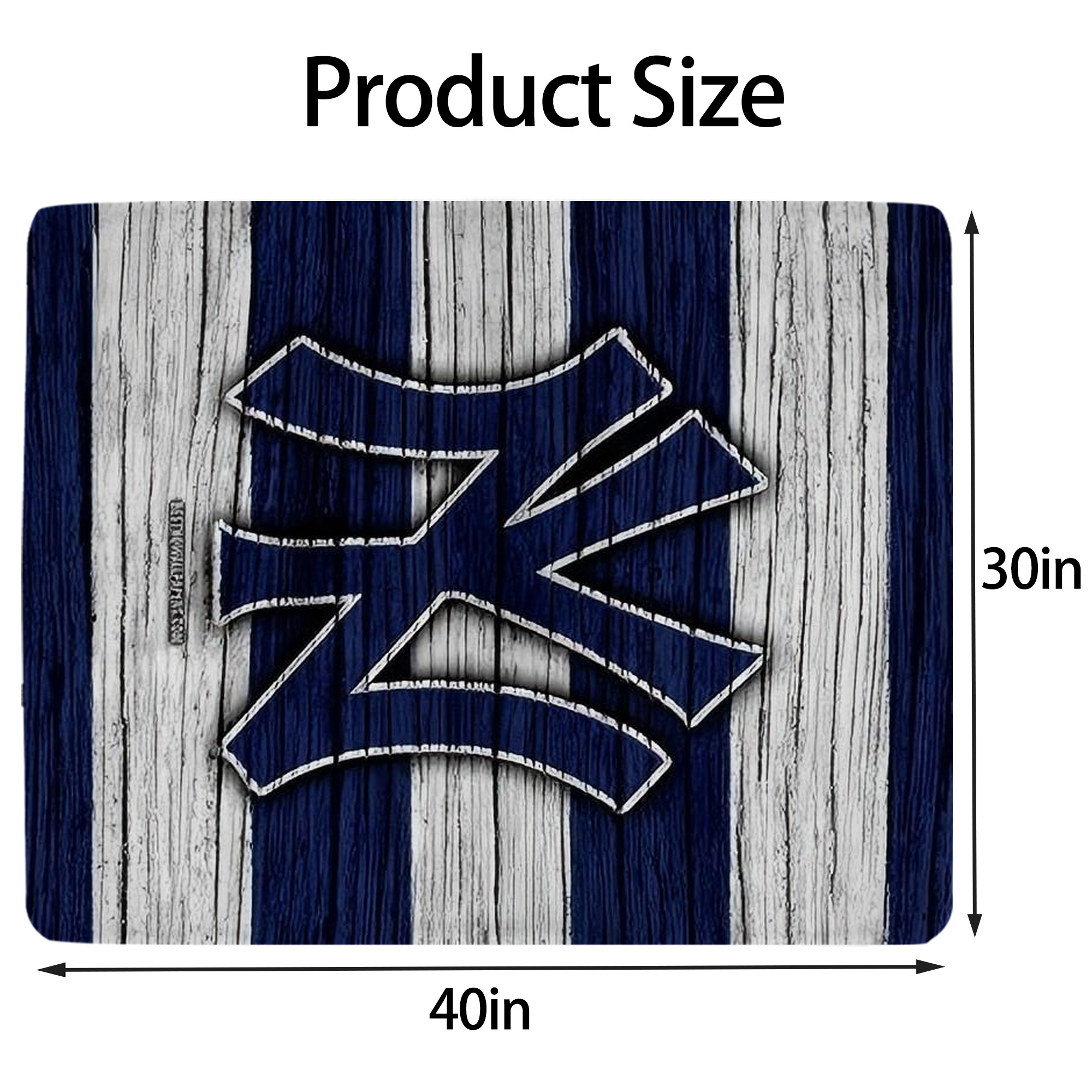 New York Yankees 187 Soft Plush Fleece Blanket 30x40 Inch - 300GSM Flannel, Ultra Soft & Warm, Lightweight & Durable, Perfect For Kids, Adults, Couch, Bed, Camping, Travel, Gift For Family & Friends