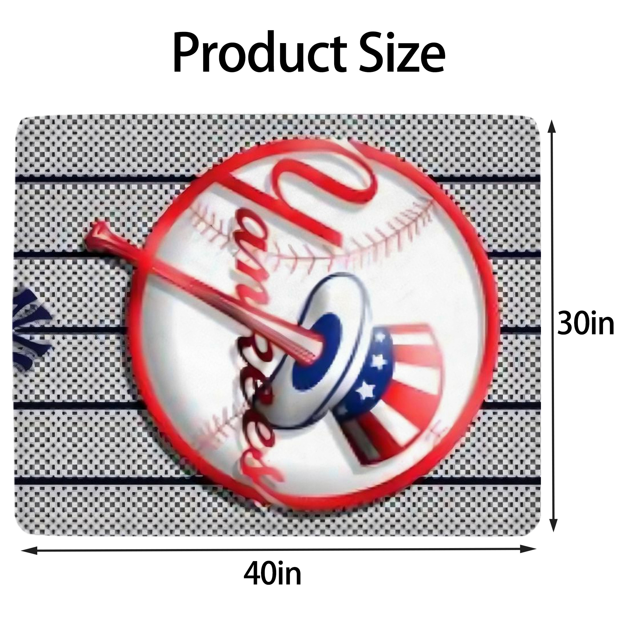 New York Yankees 191 Soft Plush Fleece Blanket 30x40 Inch - 300GSM Flannel, Ultra Soft & Warm, Lightweight & Durable, Perfect For Kids, Adults, Couch, Bed, Camping, Travel, Gift For Family & Friends