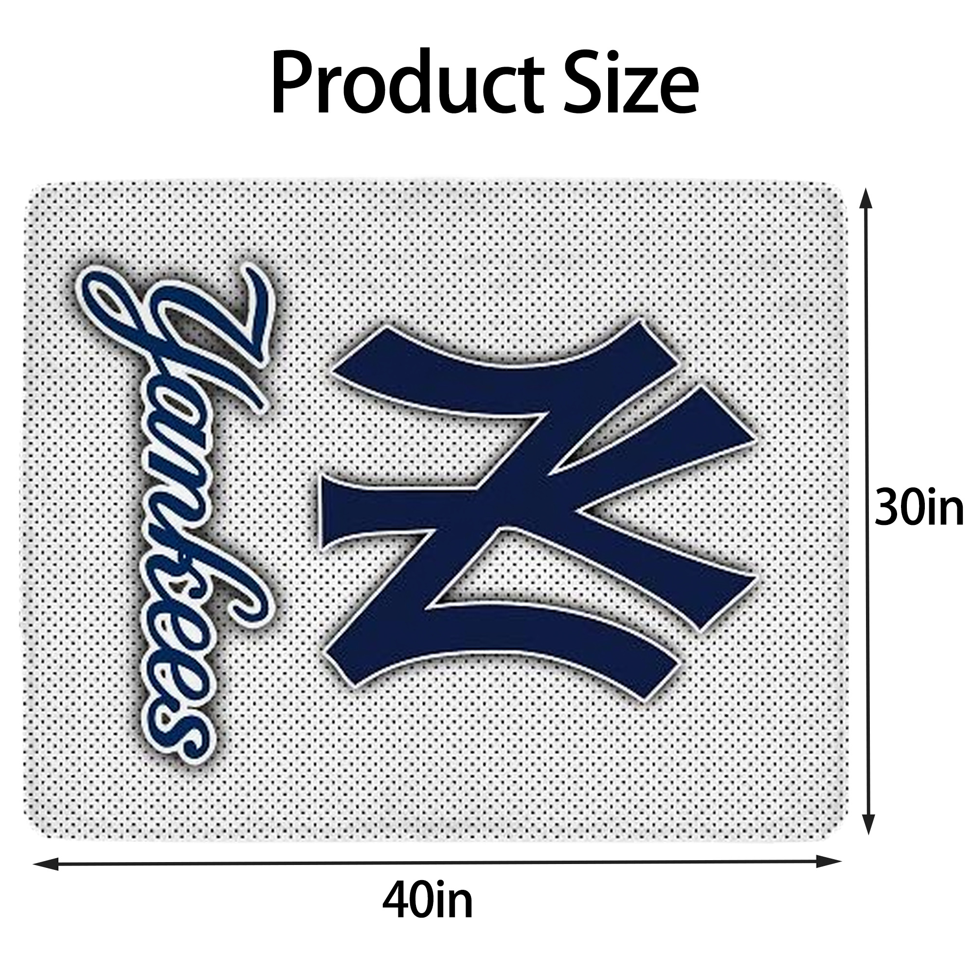 New York Yankees 192 Soft Plush Fleece Blanket 30x40 Inch - 300GSM Flannel, Ultra Soft & Warm, Lightweight & Durable, Perfect For Kids, Adults, Couch, Bed, Camping, Travel, Gift For Family & Friends