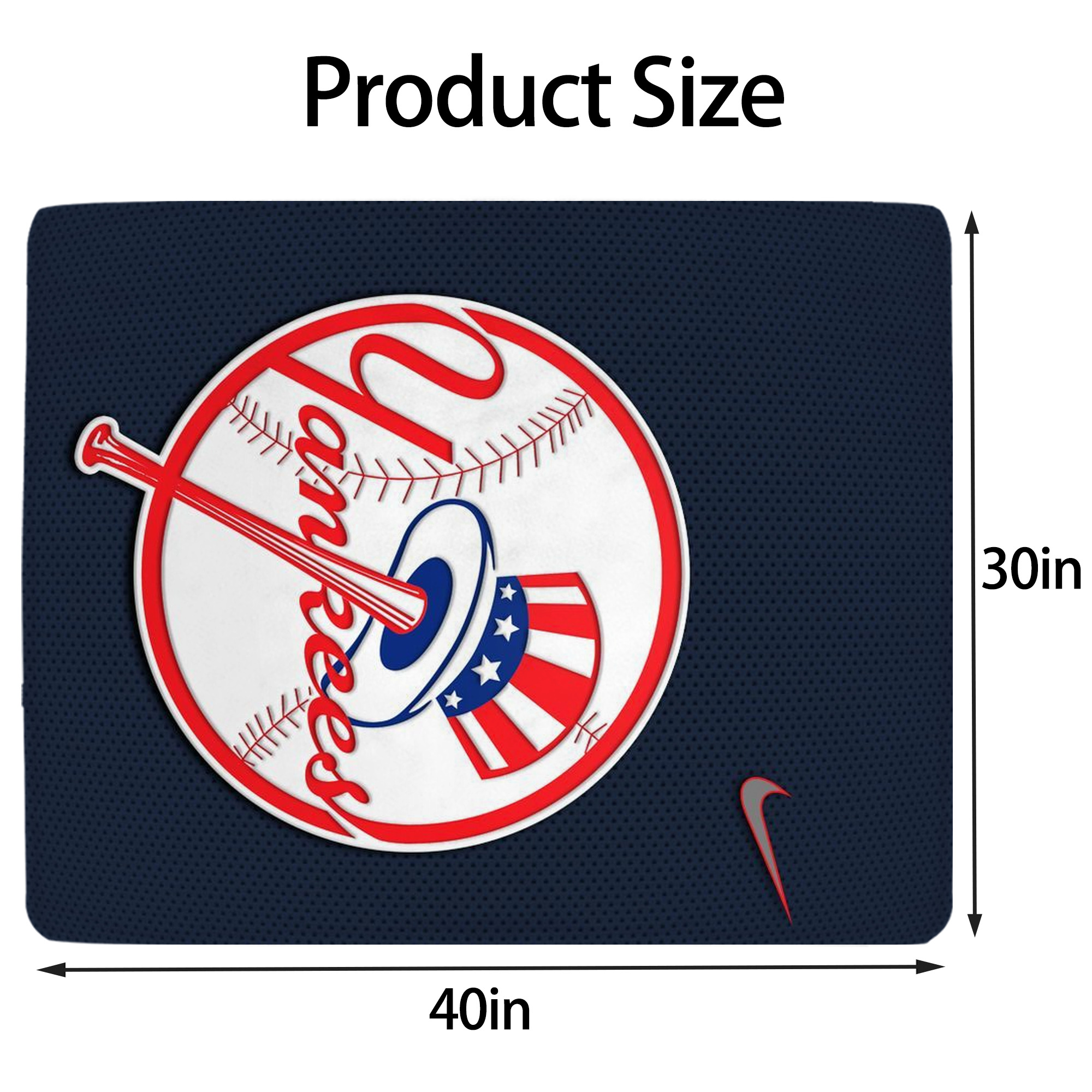 New York Yankees 208 Soft Plush Fleece Blanket 30x40 Inch - 300GSM Flannel, Ultra Soft & Warm, Lightweight & Durable, Perfect For Kids, Adults, Couch, Bed, Camping, Travel, Gift For Family & Friends