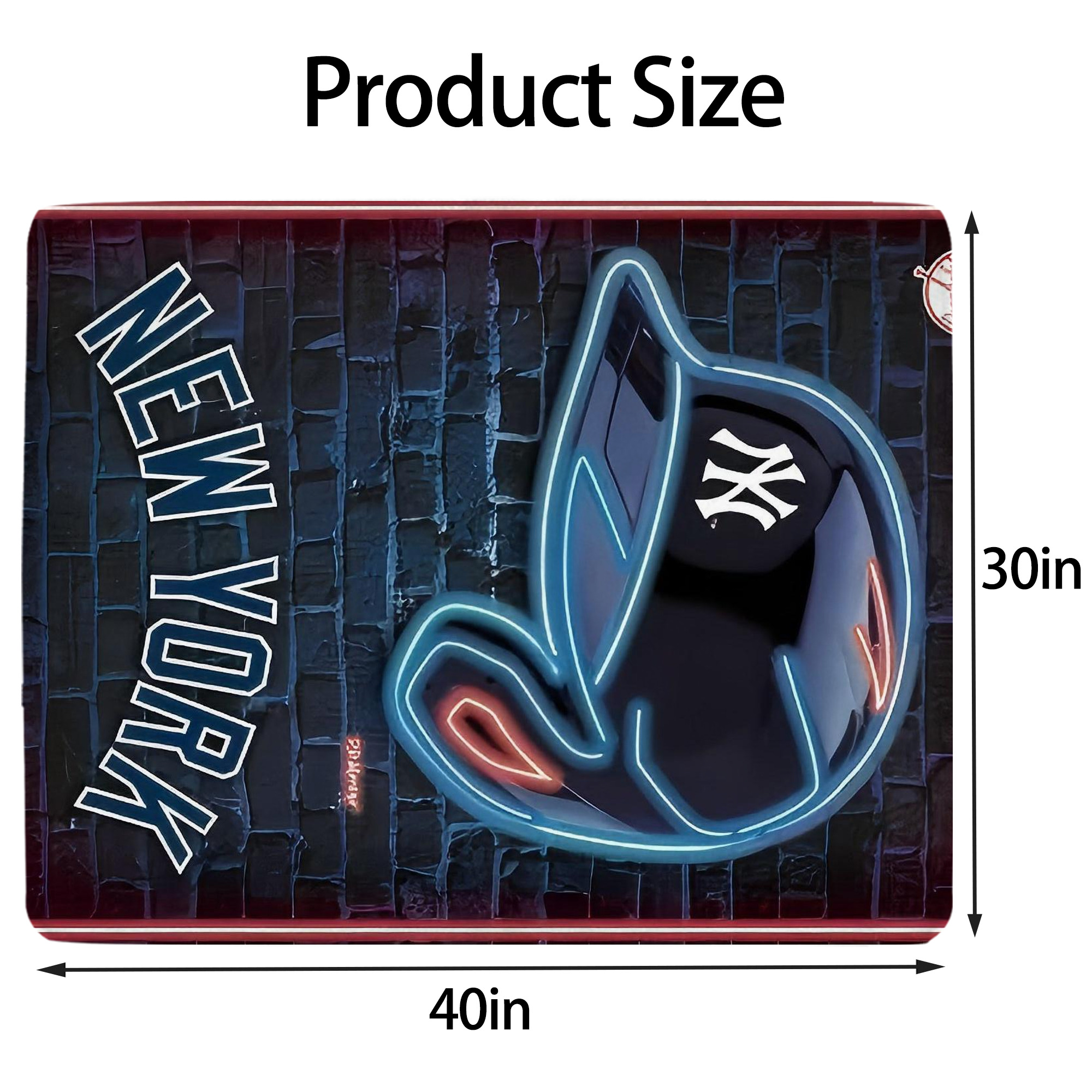 New York Yankees 230 Soft Plush Fleece Blanket 30x40 Inch - 300GSM Flannel, Ultra Soft & Warm, Lightweight & Durable, Perfect For Kids, Adults, Couch, Bed, Camping, Travel, Gift For Family & Friends