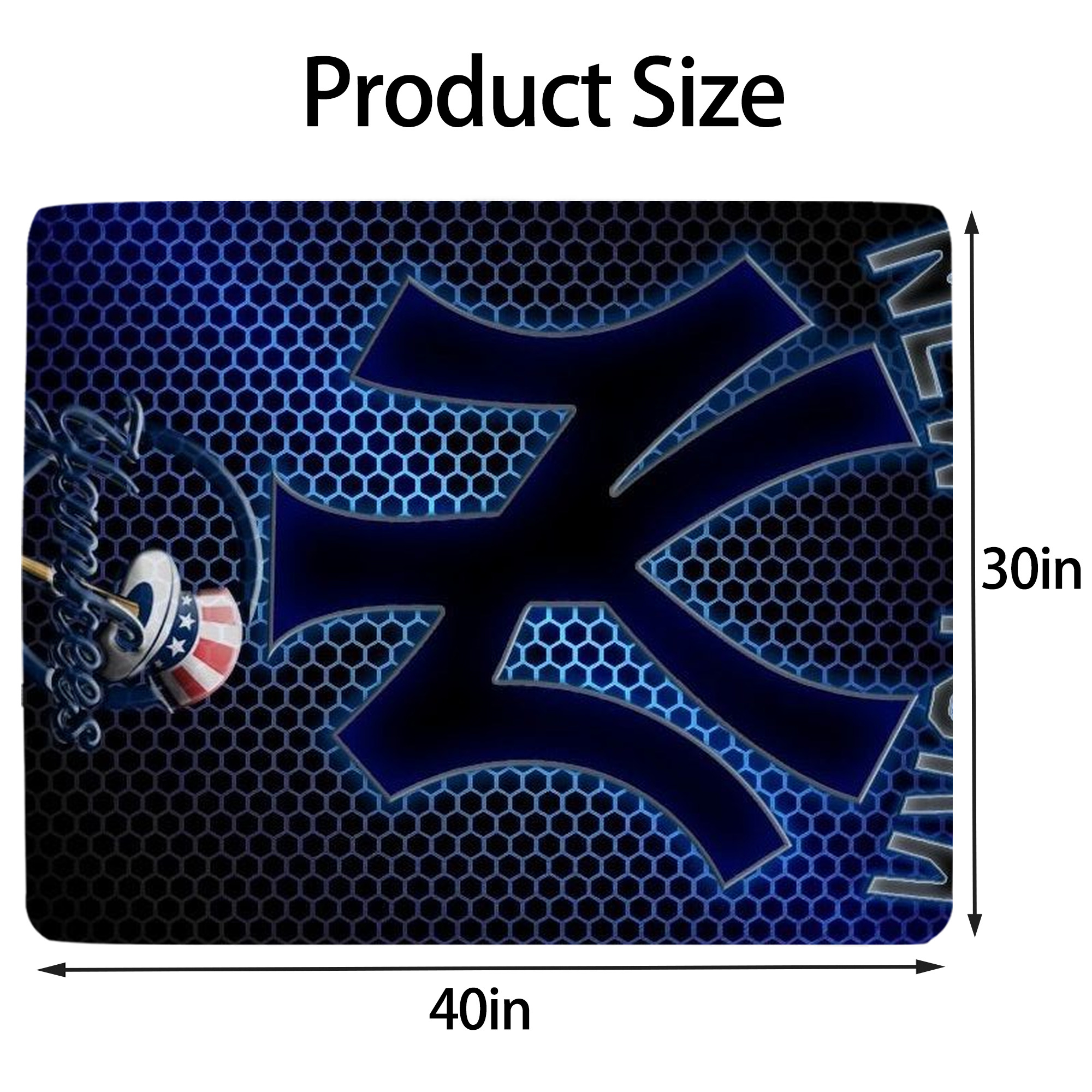 New York Yankees 319 Soft Plush Fleece Blanket 30x40 Inch - 300GSM Flannel, Ultra Soft & Warm, Lightweight & Durable, Perfect For Kids, Adults, Couch, Bed, Camping, Travel, Gift For Family & Friends