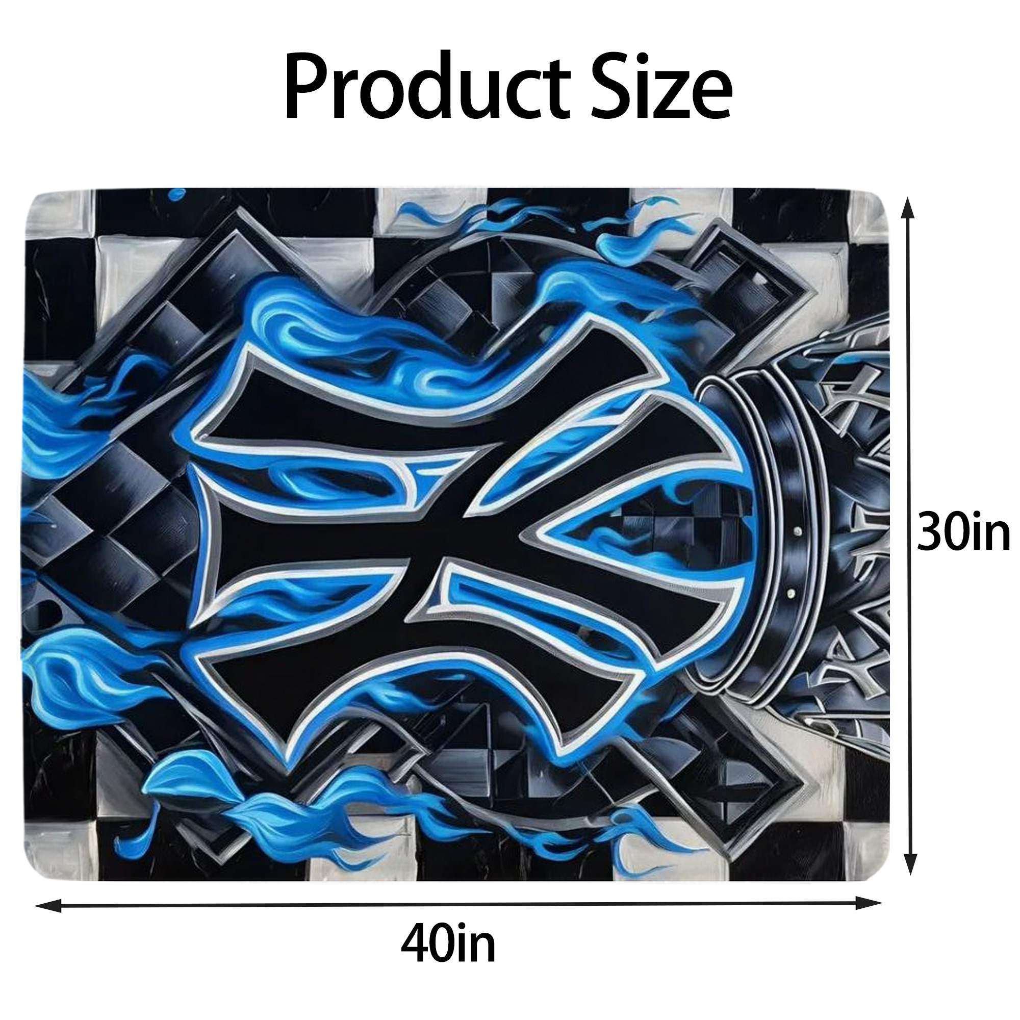 New York Yankees 324 Soft Plush Fleece Blanket 30x40 Inch - 300GSM Flannel, Ultra Soft & Warm, Lightweight & Durable, Perfect For Kids, Adults, Couch, Bed, Camping, Travel, Gift For Family & Friends