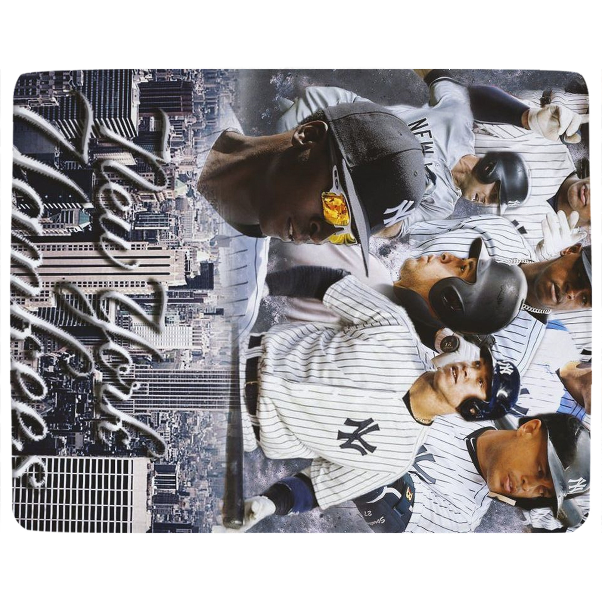 New York Yankees 101 Soft Plush Fleece Blanket 30x40 Inch - 300GSM Flannel, Ultra Soft & Warm, Lightweight & Durable, Perfect For Kids, Adults, Couch, Bed, Camping, Travel, Gift For Family & Friends