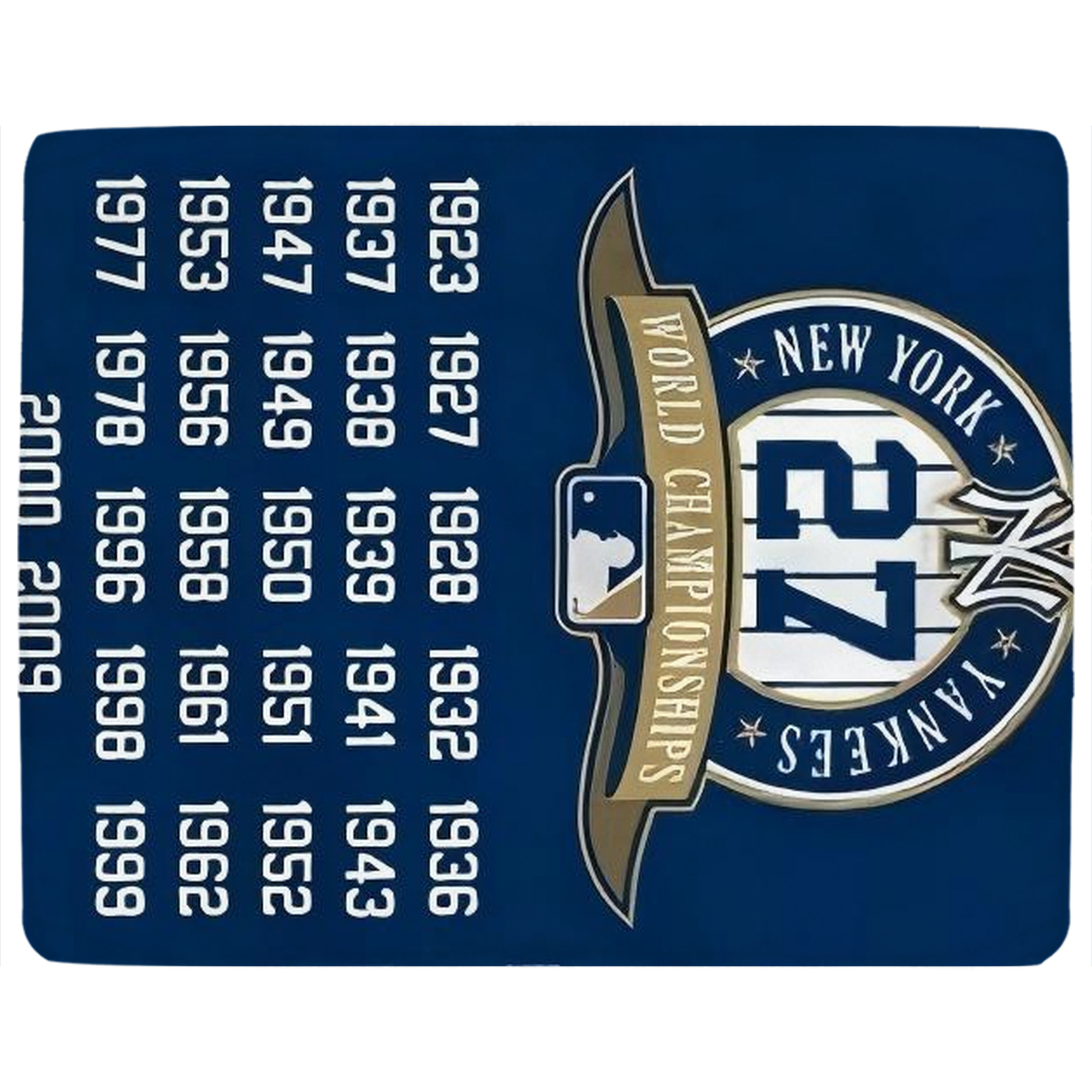 New York Yankees 144 Soft Plush Fleece Blanket 30x40 Inch - 300GSM Flannel, Ultra Soft & Warm, Lightweight & Durable, Perfect For Kids, Adults, Couch, Bed, Camping, Travel, Gift For Family & Friends