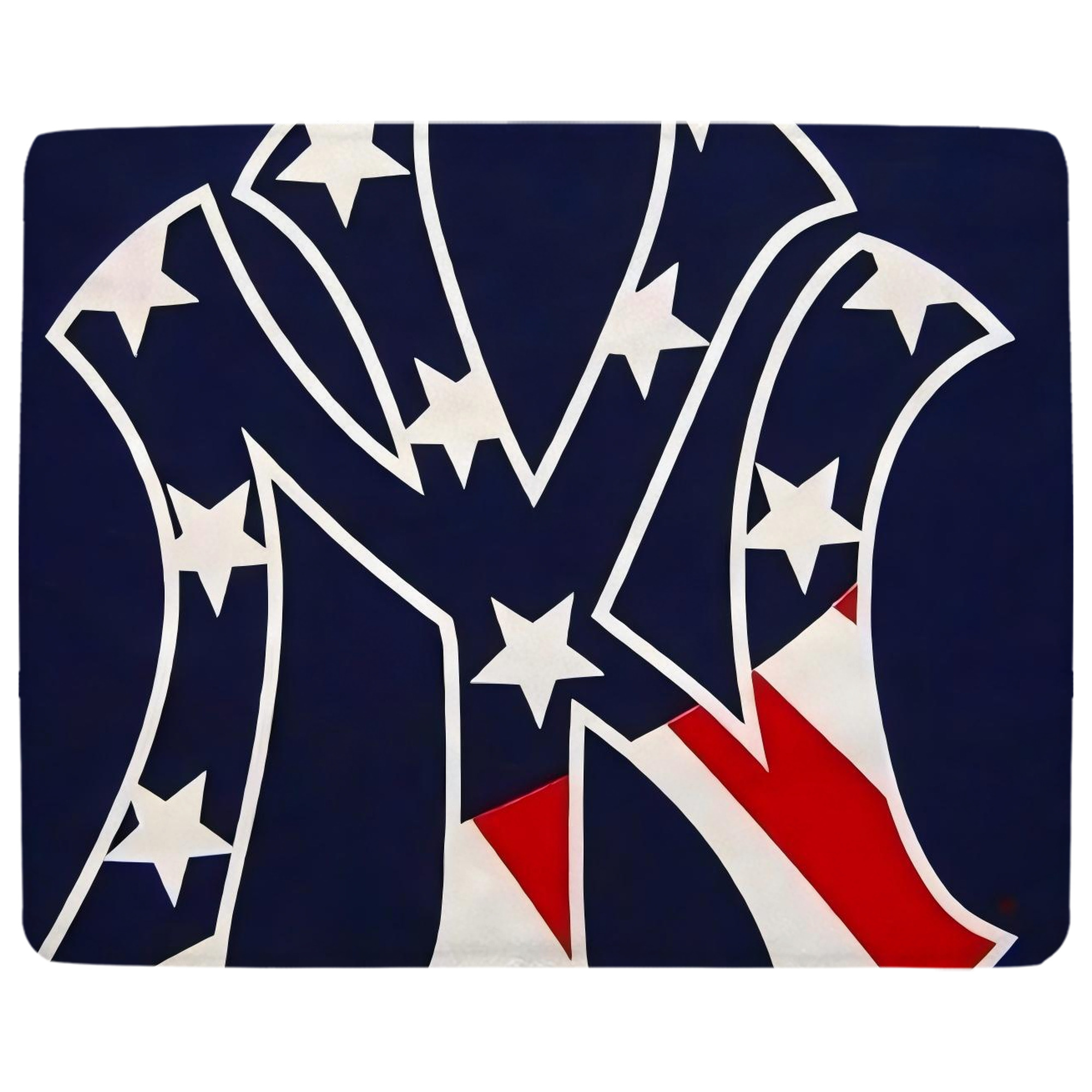 New York Yankees Logo USA Soft Plush Fleece Blanket 30x40 Inch - 300GSM Flannel, Ultra Soft & Warm, Lightweight & Durable, Perfect For Kids, Adults, Couch, Bed, Camping, Travel, Gift For Family & Friends