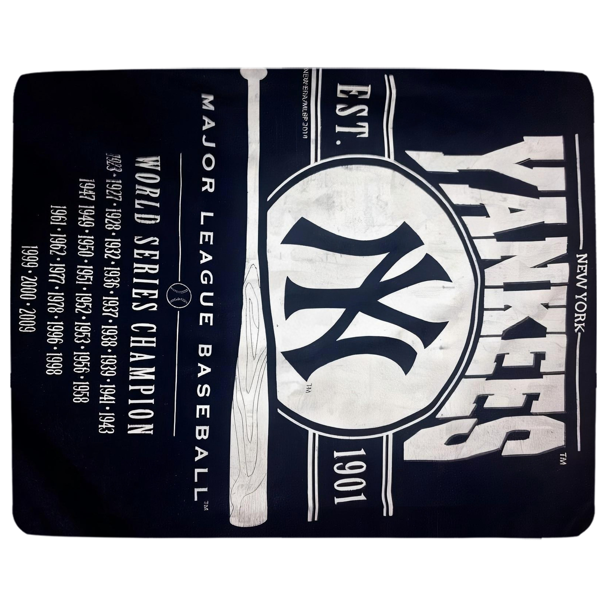 New York Yankees 211 Soft Plush Fleece Blanket 30x40 Inch - 300GSM Flannel, Ultra Soft & Warm, Lightweight & Durable, Perfect For Kids, Adults, Couch, Bed, Camping, Travel, Gift For Family & Friends