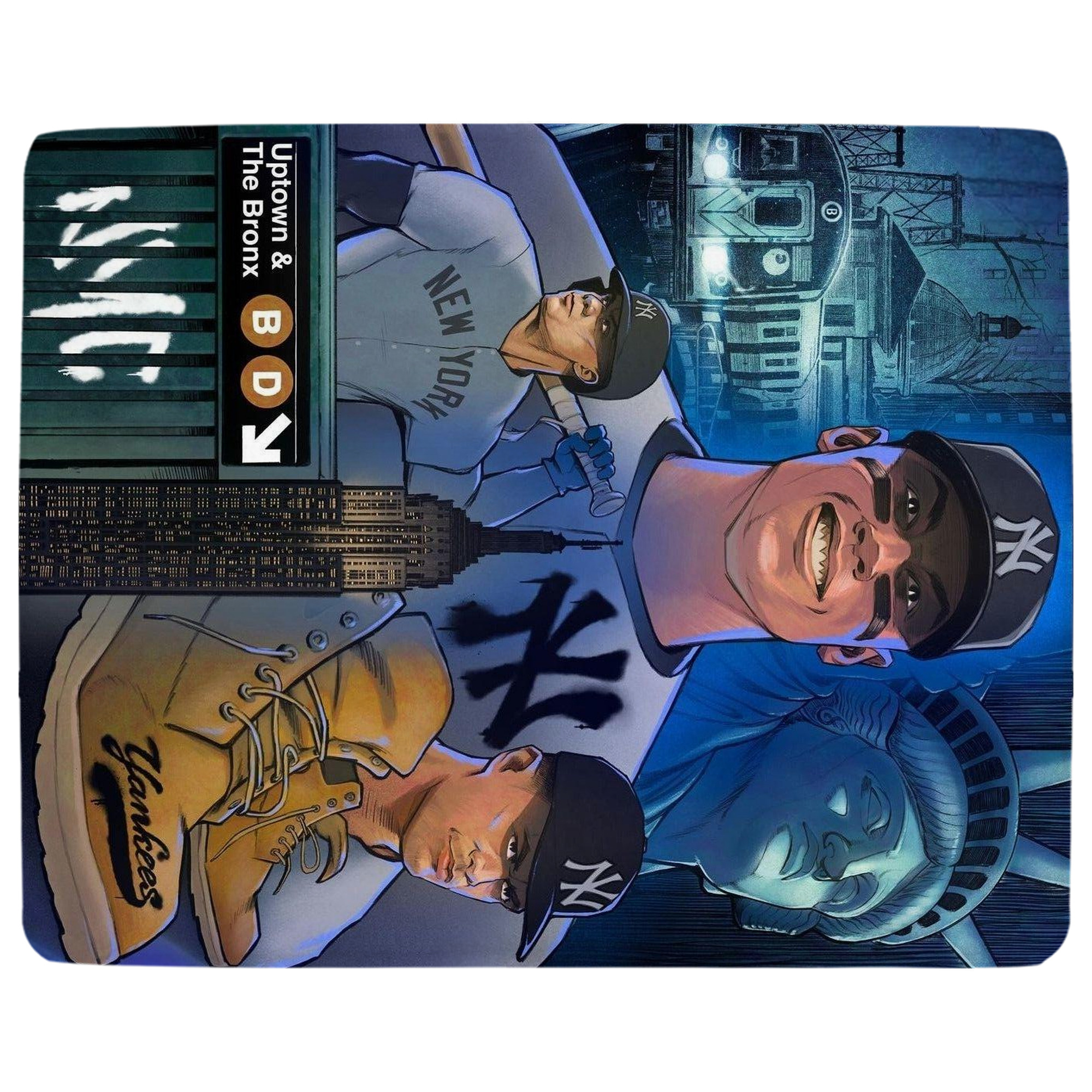 New York Yankees 298 Soft Plush Fleece Blanket 30x40 Inch - 300GSM Flannel, Ultra Soft & Warm, Lightweight & Durable, Perfect For Kids, Adults, Couch, Bed, Camping, Travel, Gift For Family & Friends