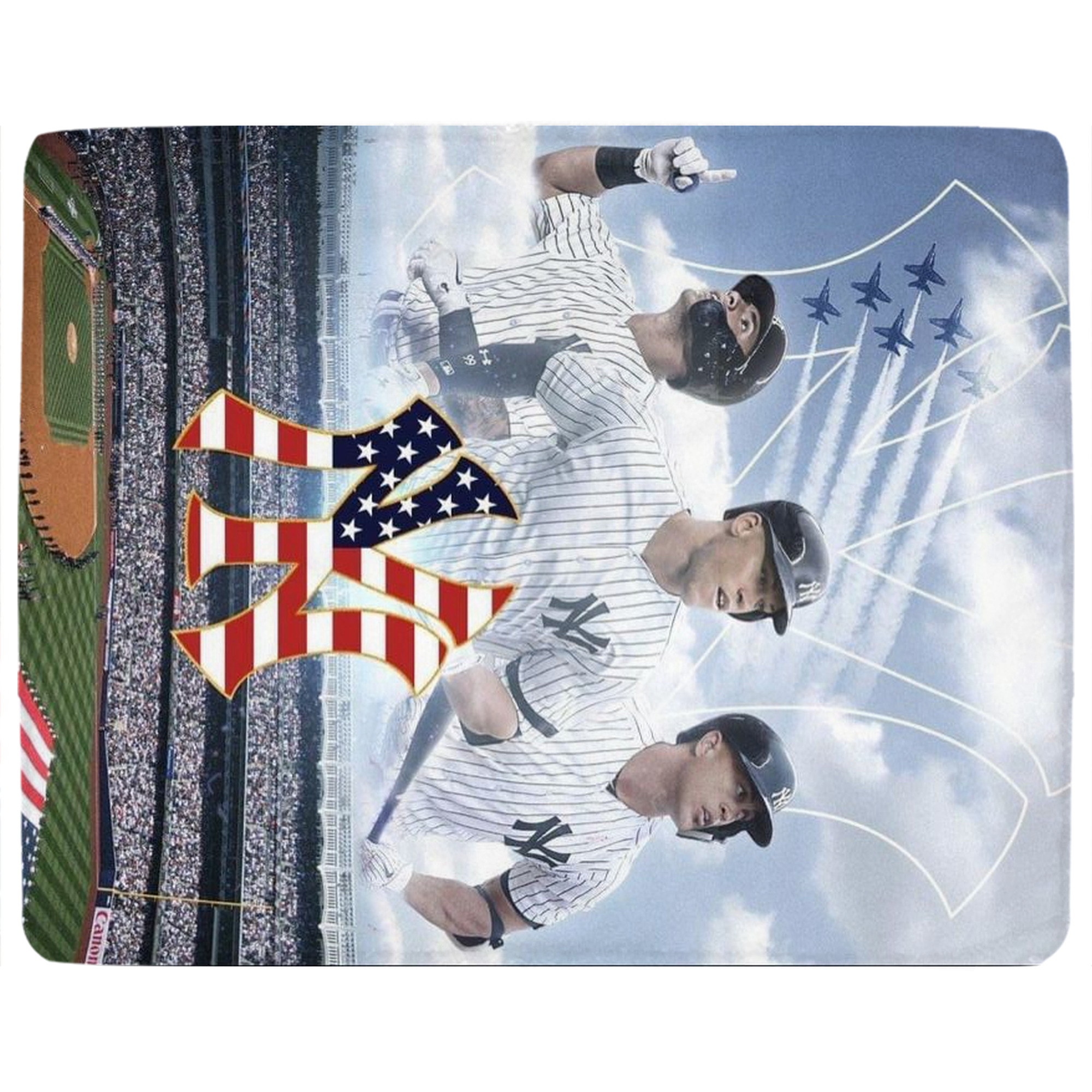 New York Yankees 161 Soft Plush Fleece Blanket 30x40 Inch - 300GSM Flannel, Ultra Soft & Warm, Lightweight & Durable, Perfect For Kids, Adults, Couch, Bed, Camping, Travel, Gift For Family & Friends