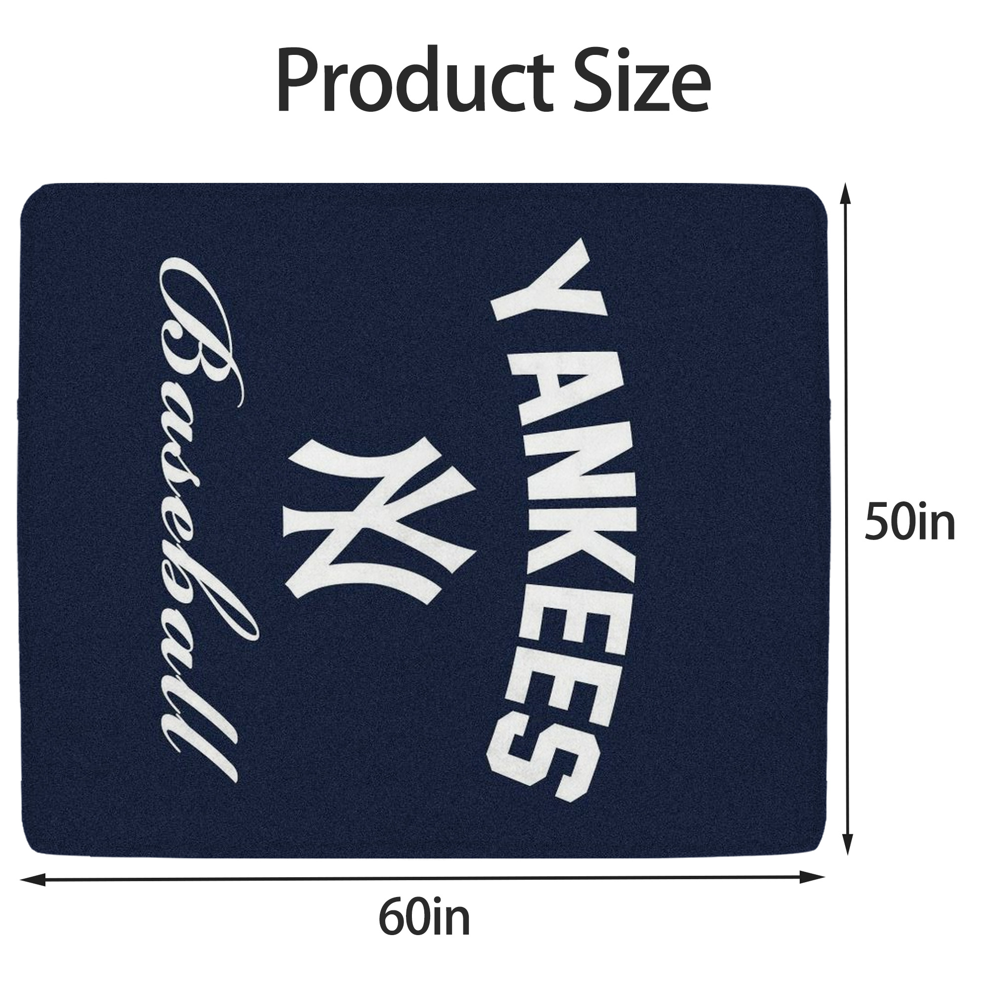 New York Yankees Baseball Soft Fleece Throw Blanket 50 X 60 Inch – Super Soft, Lightweight, And Durable – Perfect For Sofa, Bed, Camping, And More – Ideal Gift For Family And Friends