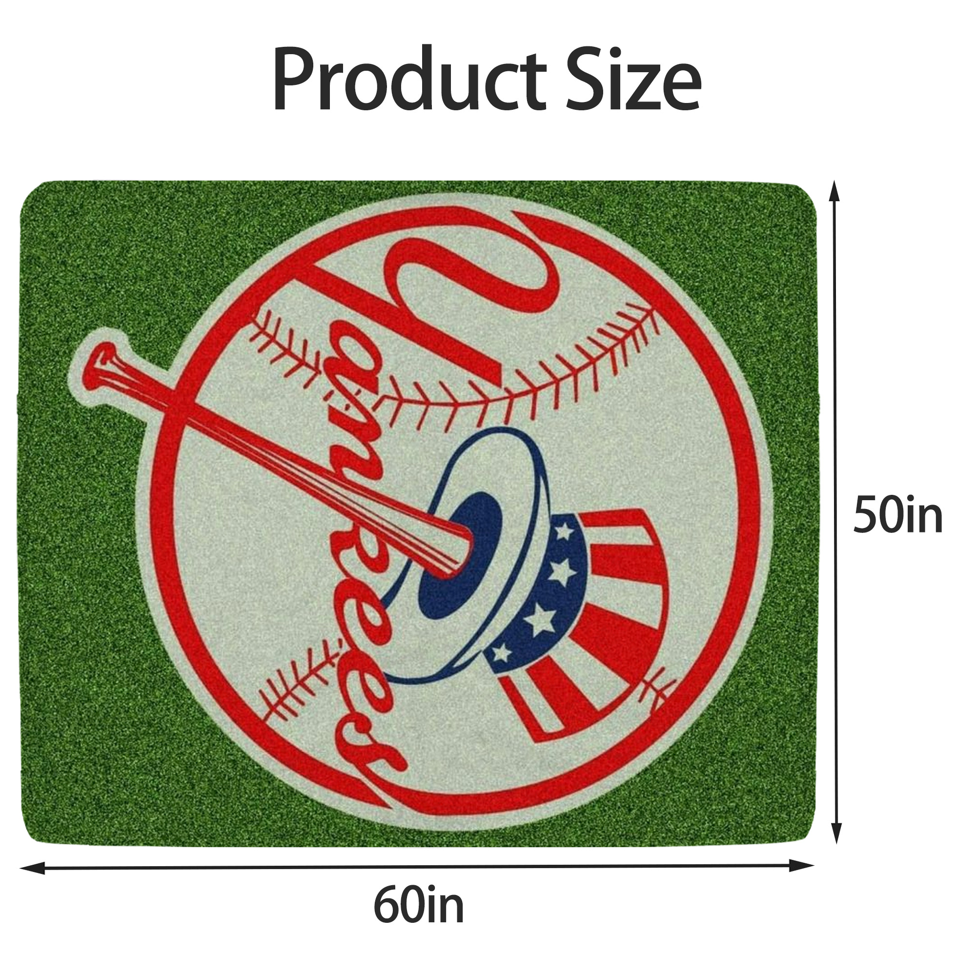 New York Yankees Logo Soft Fleece Throw Blanket 50 X 60 Inch – Super Soft, Lightweight, And Durable – Perfect For Sofa, Bed, Camping, And More – Ideal Gift For Family And Friends