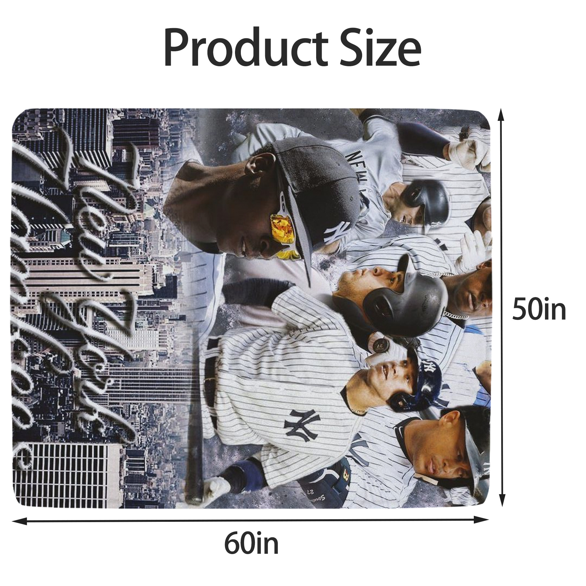 New York Yankees 101 Soft Fleece Throw Blanket 50 X 60 Inch – Super Soft, Lightweight, And Durable – Perfect For Sofa, Bed, Camping, And More – Ideal Gift For Family And Friends