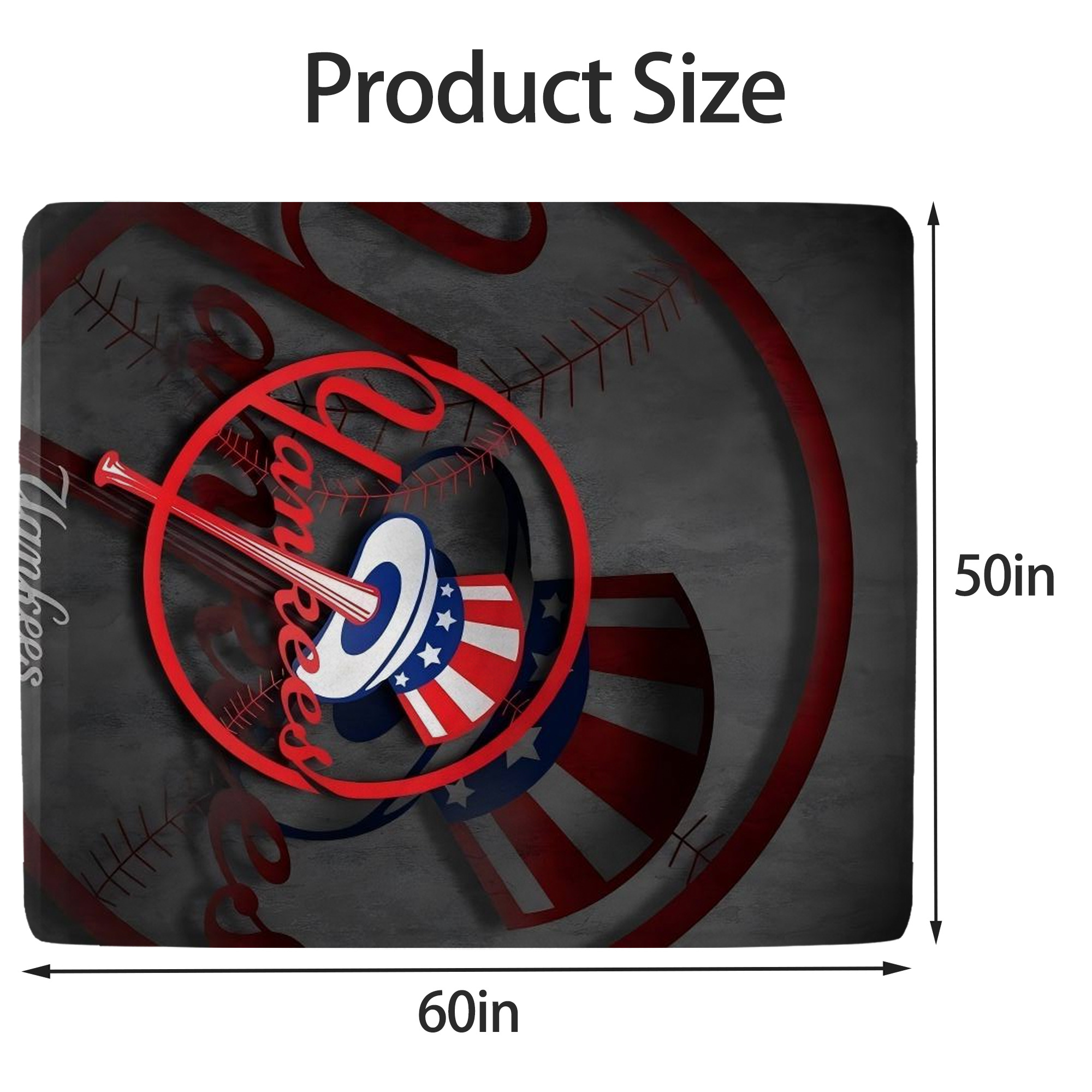 New York Yankees 97 Soft Fleece Throw Blanket 50 X 60 Inch – Super Soft, Lightweight, And Durable – Perfect For Sofa, Bed, Camping, And More – Ideal Gift For Family And Friends