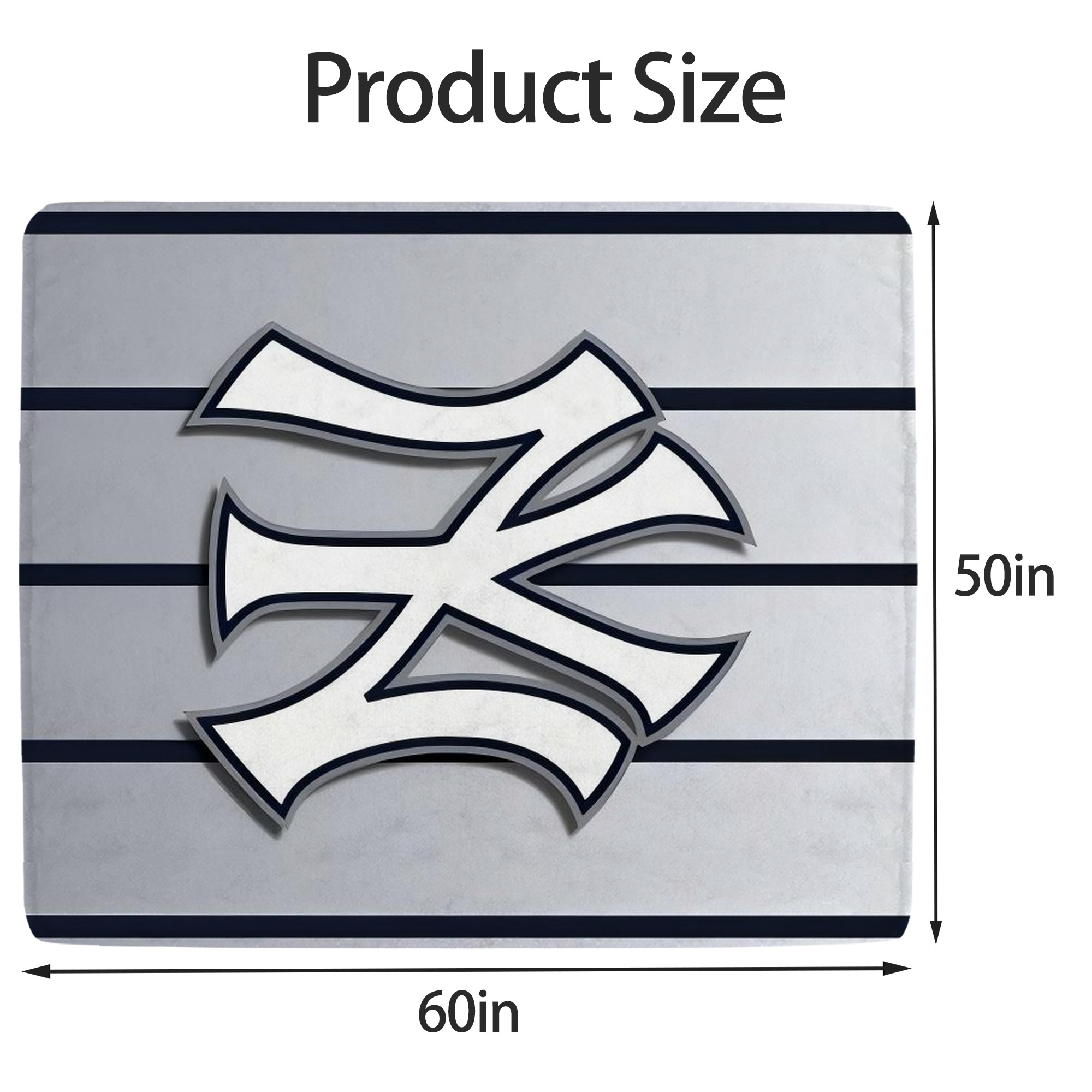 New York Yankees 118 Soft Fleece Throw Blanket 50 X 60 Inch – Super Soft, Lightweight, And Durable – Perfect For Sofa, Bed, Camping, And More – Ideal Gift For Family And Friends