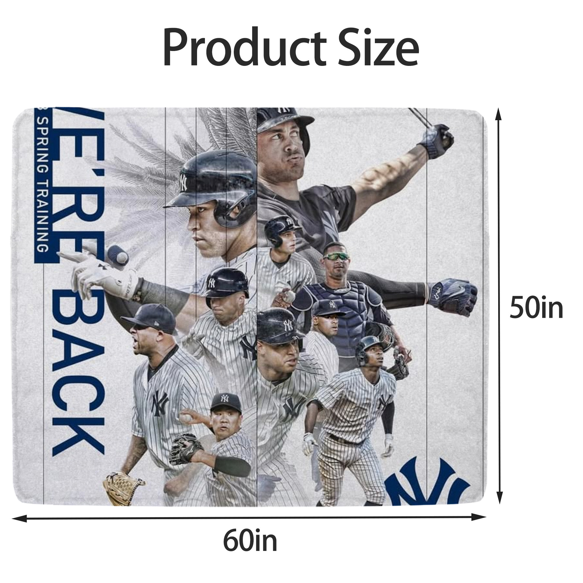 New York Yankees 109 Soft Fleece Throw Blanket 50 X 60 Inch – Super Soft, Lightweight, And Durable – Perfect For Sofa, Bed, Camping, And More – Ideal Gift For Family And Friends