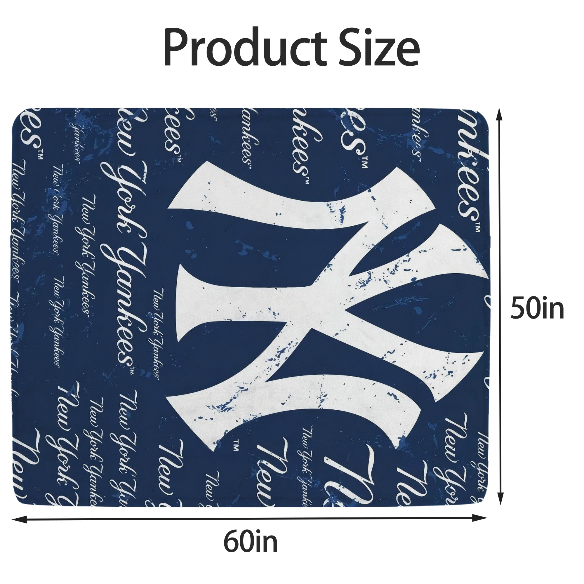 New York Yankees 117 Soft Fleece Throw Blanket 50 X 60 Inch – Super Soft, Lightweight, And Durable – Perfect For Sofa, Bed, Camping, And More – Ideal Gift For Family And Friends