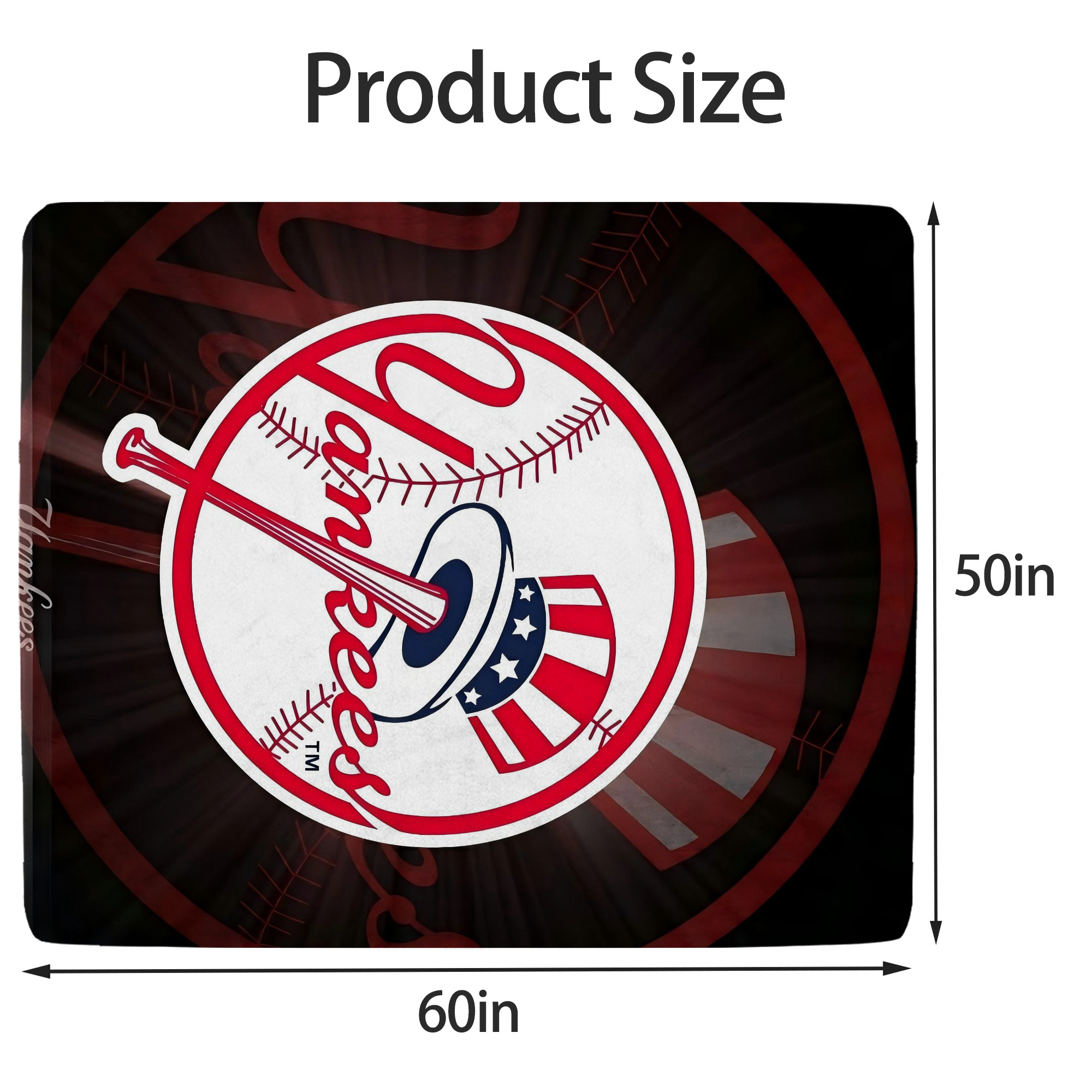 New York Yankees 124 Soft Fleece Throw Blanket 50 X 60 Inch – Super Soft, Lightweight, And Durable – Perfect For Sofa, Bed, Camping, And More – Ideal Gift For Family And Friends