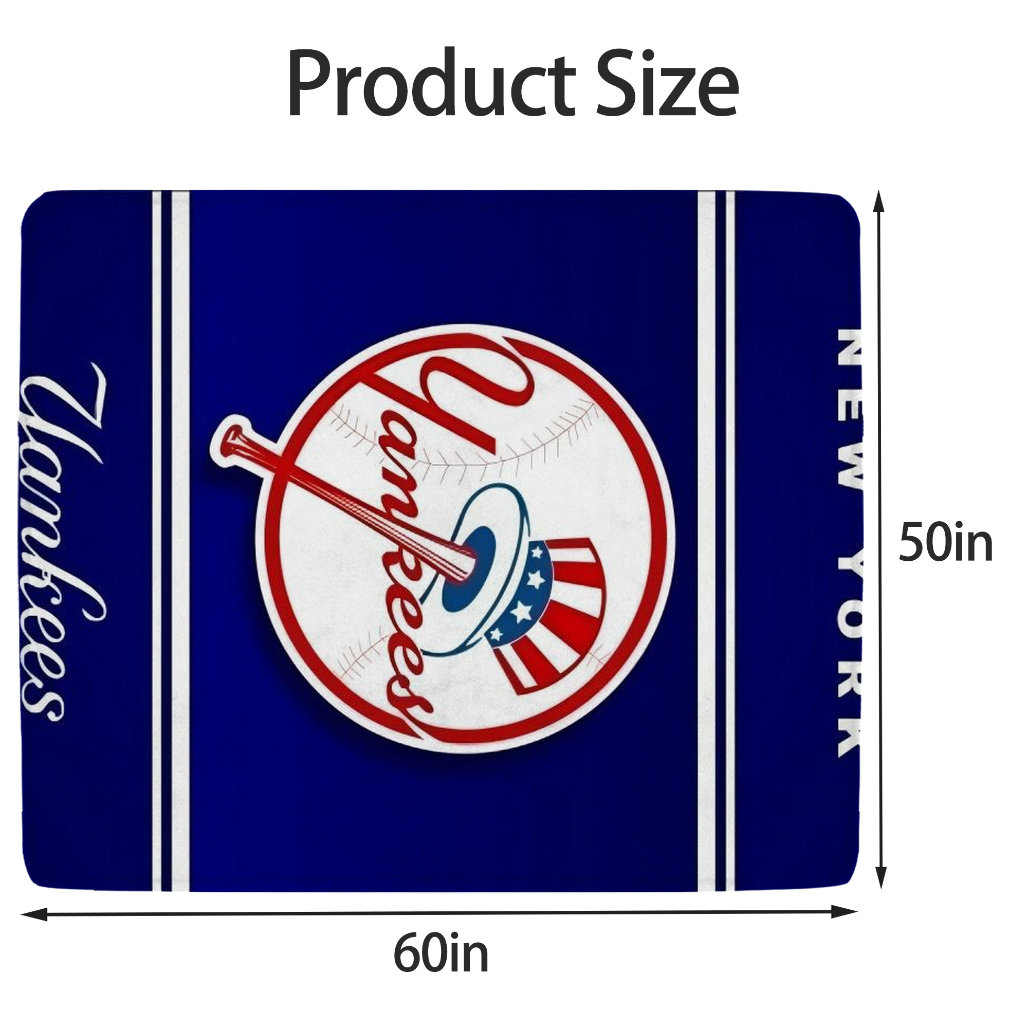 New York Yankees 139 Soft Fleece Throw Blanket 50 X 60 Inch – Super Soft, Lightweight, And Durable – Perfect For Sofa, Bed, Camping, And More – Ideal Gift For Family And Friends