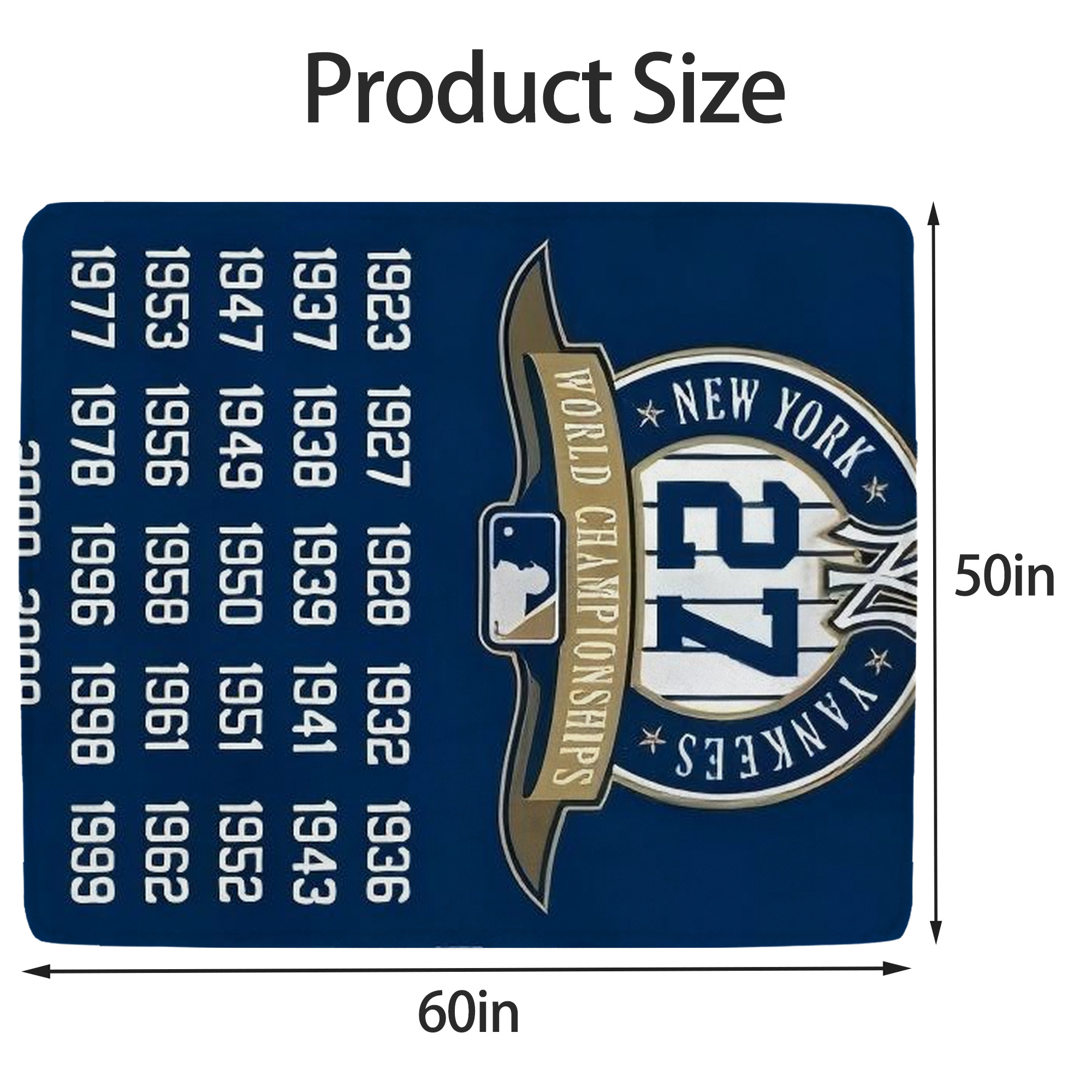 New York Yankees 144 Soft Fleece Throw Blanket 50 X 60 Inch – Super Soft, Lightweight, And Durable – Perfect For Sofa, Bed, Camping, And More – Ideal Gift For Family And Friends