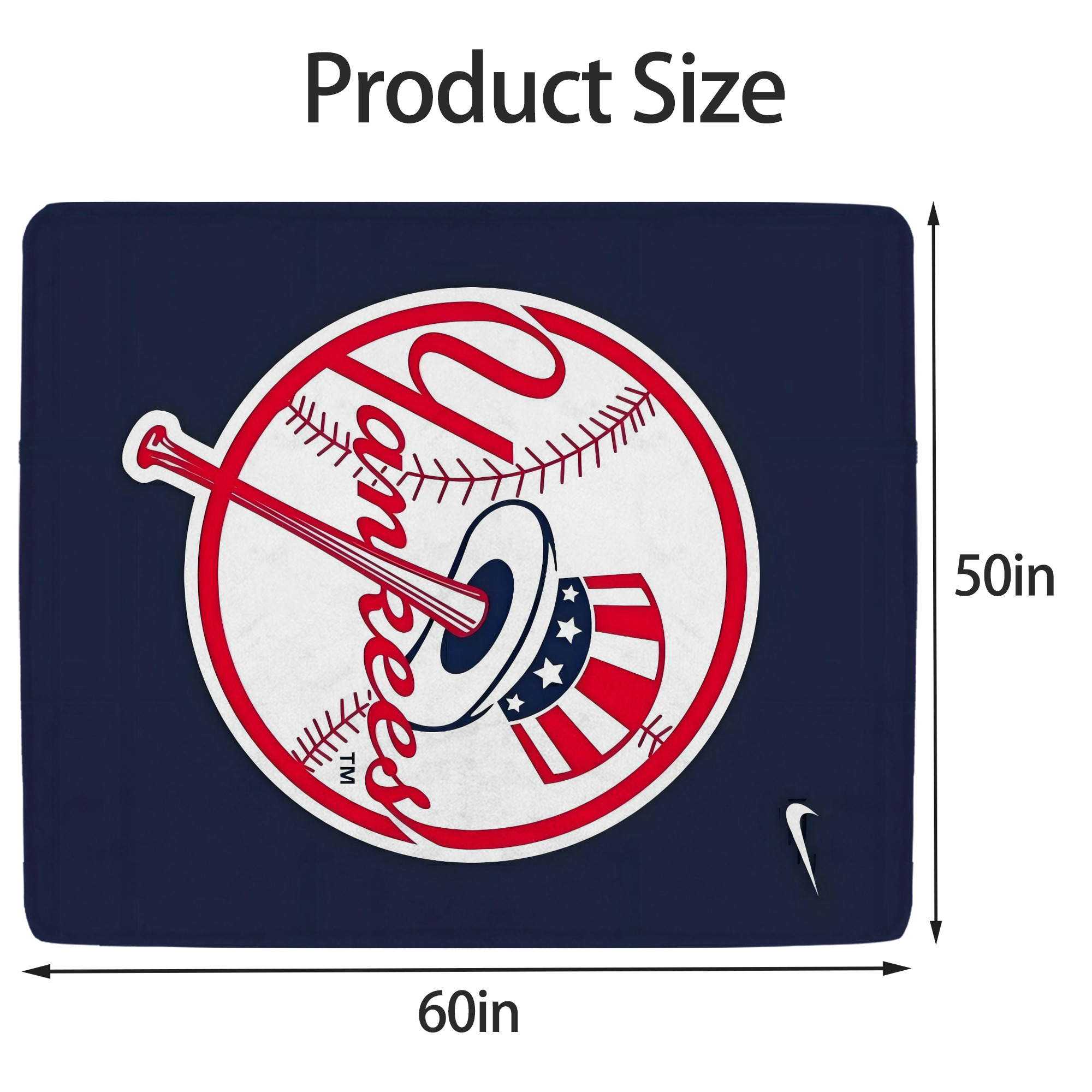 New York Yankees 157 Soft Fleece Throw Blanket 50 X 60 Inch – Super Soft, Lightweight, And Durable – Perfect For Sofa, Bed, Camping, And More – Ideal Gift For Family And Friends