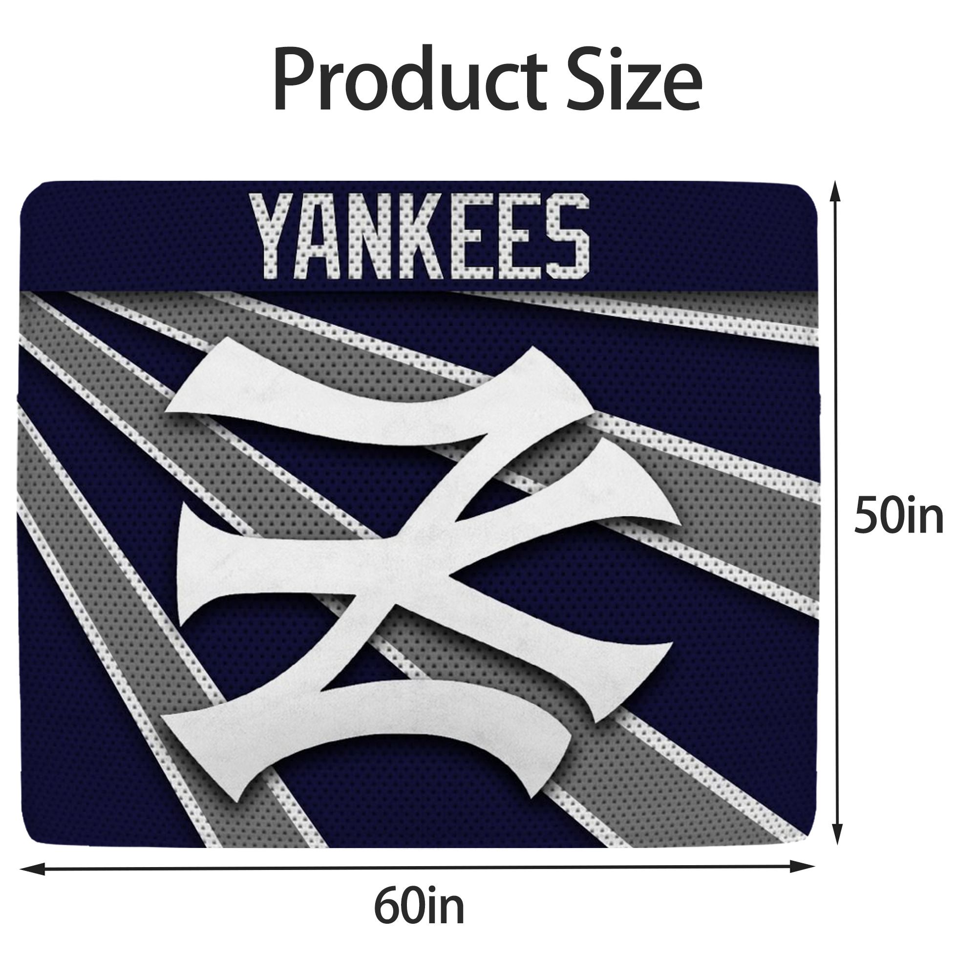 New York Yankees 168 Soft Fleece Throw Blanket 50 X 60 Inch – Super Soft, Lightweight, And Durable – Perfect For Sofa, Bed, Camping, And More – Ideal Gift For Family And Friends