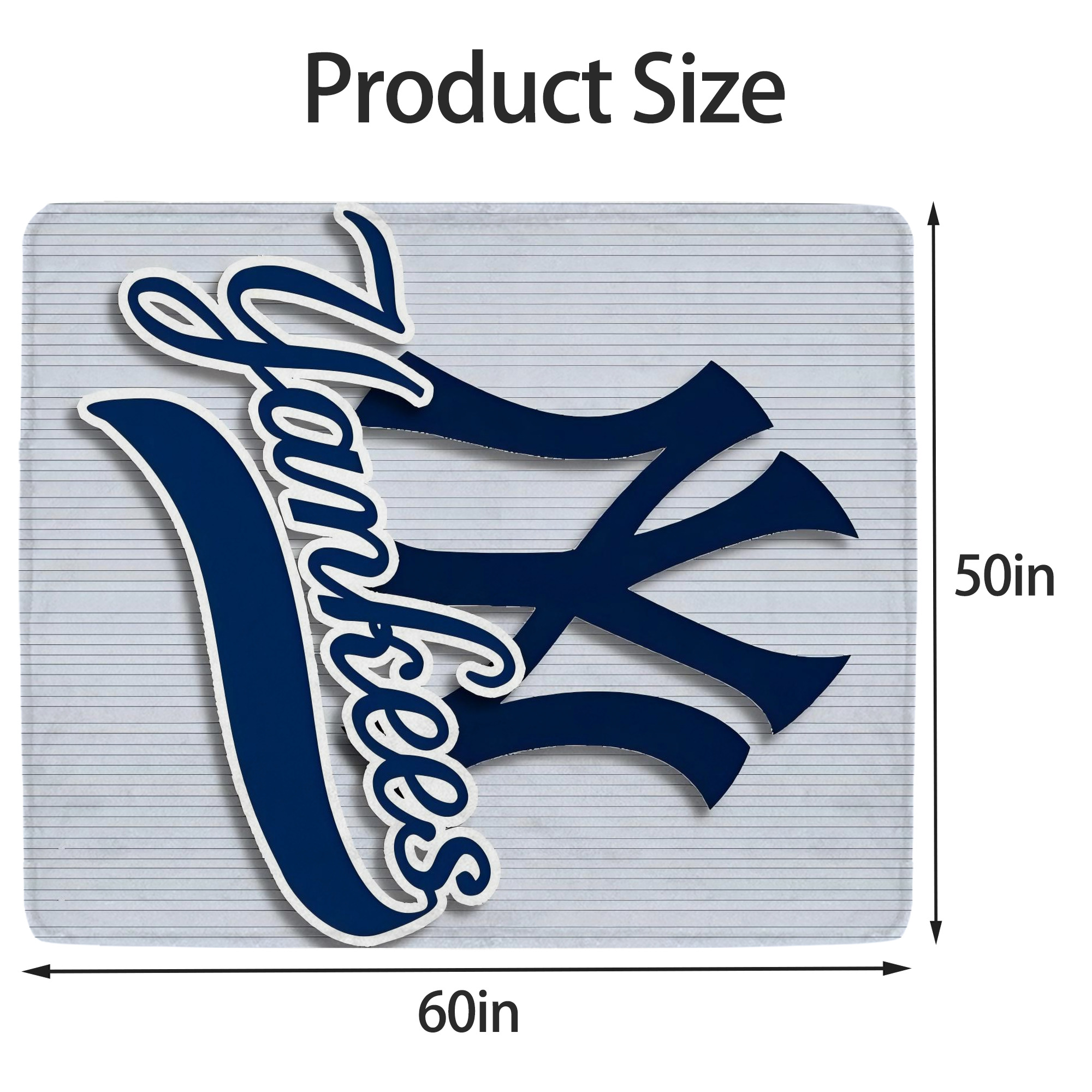 New York Yankees 151 Soft Fleece Throw Blanket 50 X 60 Inch – Super Soft, Lightweight, And Durable – Perfect For Sofa, Bed, Camping, And More – Ideal Gift For Family And Friends