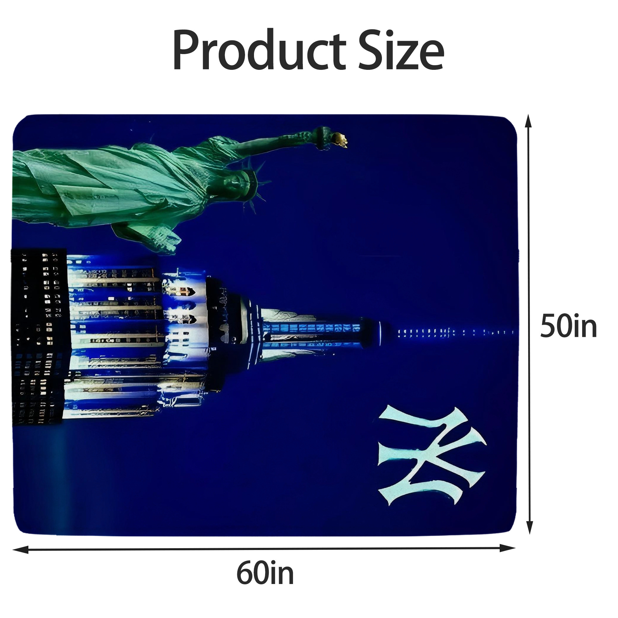 New York Yankees 175 Soft Fleece Throw Blanket 50 X 60 Inch – Super Soft, Lightweight, And Durable – Perfect For Sofa, Bed, Camping, And More – Ideal Gift For Family And Friends