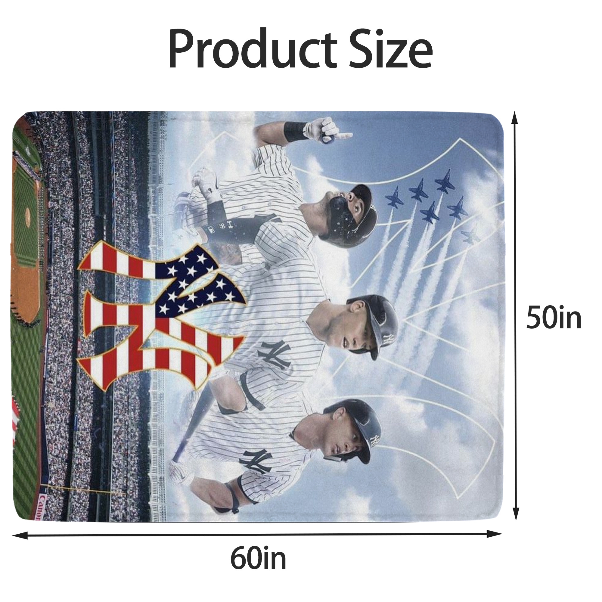 New York Yankees 161 Soft Fleece Throw Blanket 50 X 60 Inch – Super Soft, Lightweight, And Durable – Perfect For Sofa, Bed, Camping, And More – Ideal Gift For Family And Friends