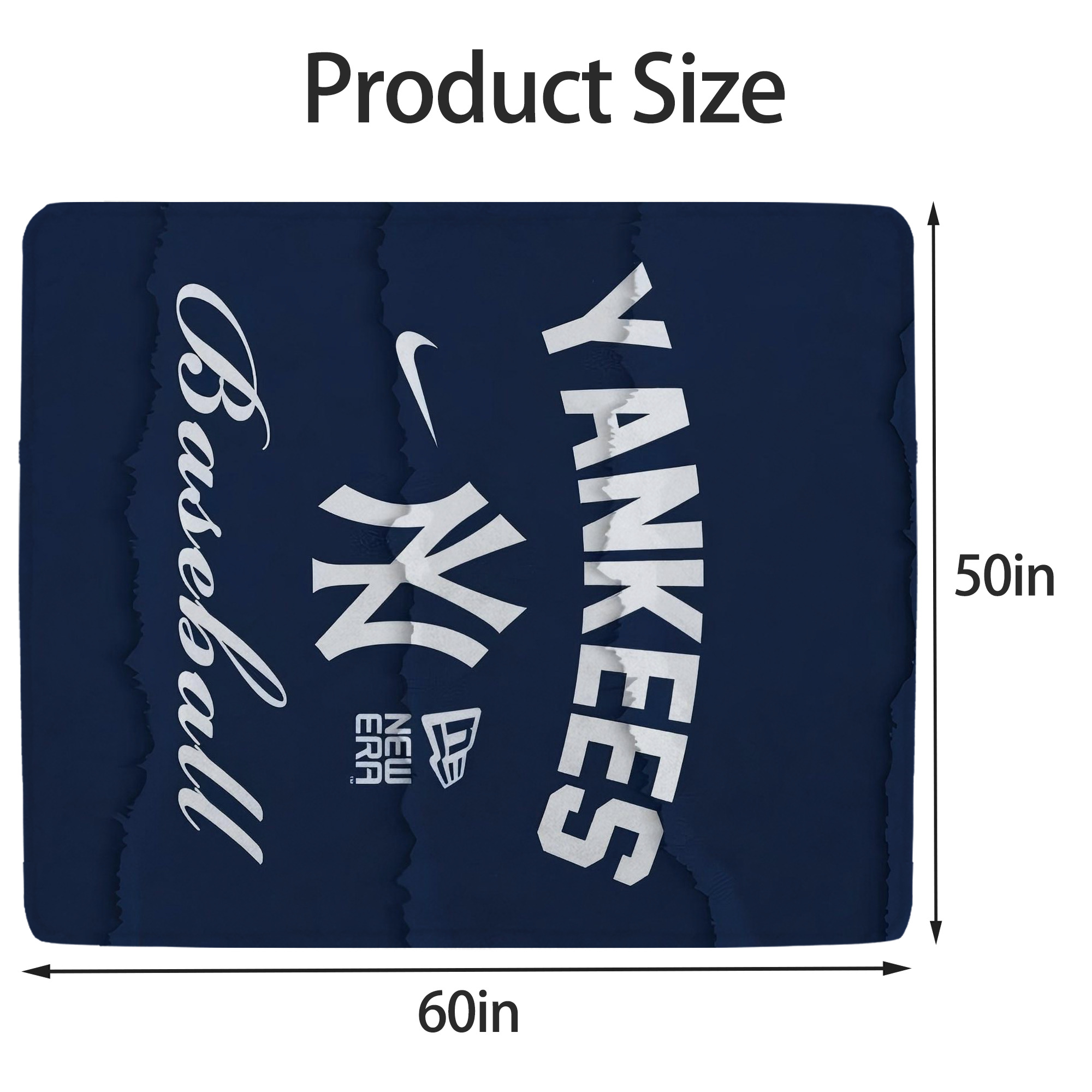 New York Yankees 167 Soft Fleece Throw Blanket 50 X 60 Inch – Super Soft, Lightweight, And Durable – Perfect For Sofa, Bed, Camping, And More – Ideal Gift For Family And Friends