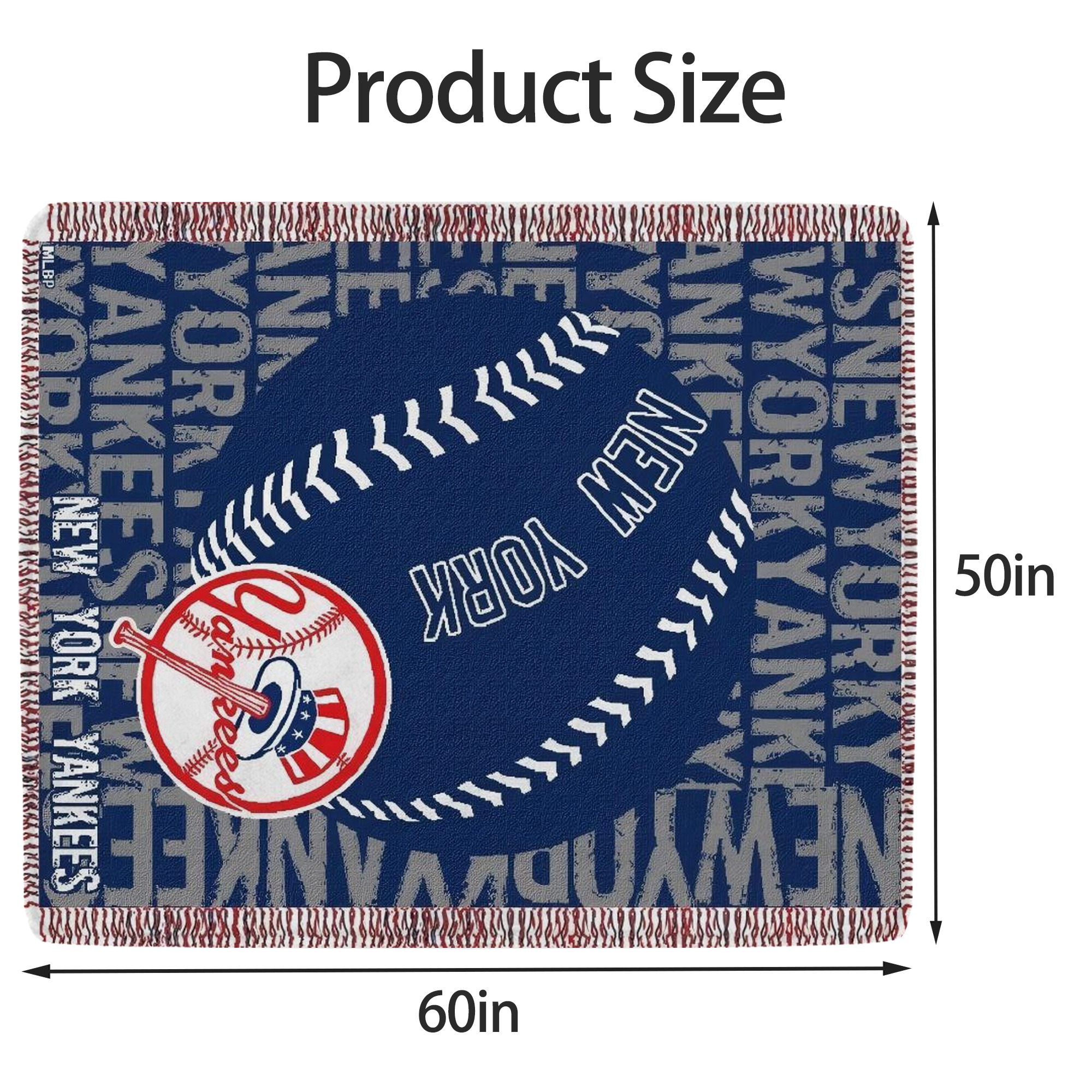 New York Yankees 198 Soft Fleece Throw Blanket 50 X 60 Inch – Super Soft, Lightweight, And Durable – Perfect For Sofa, Bed, Camping, And More – Ideal Gift For Family And Friends