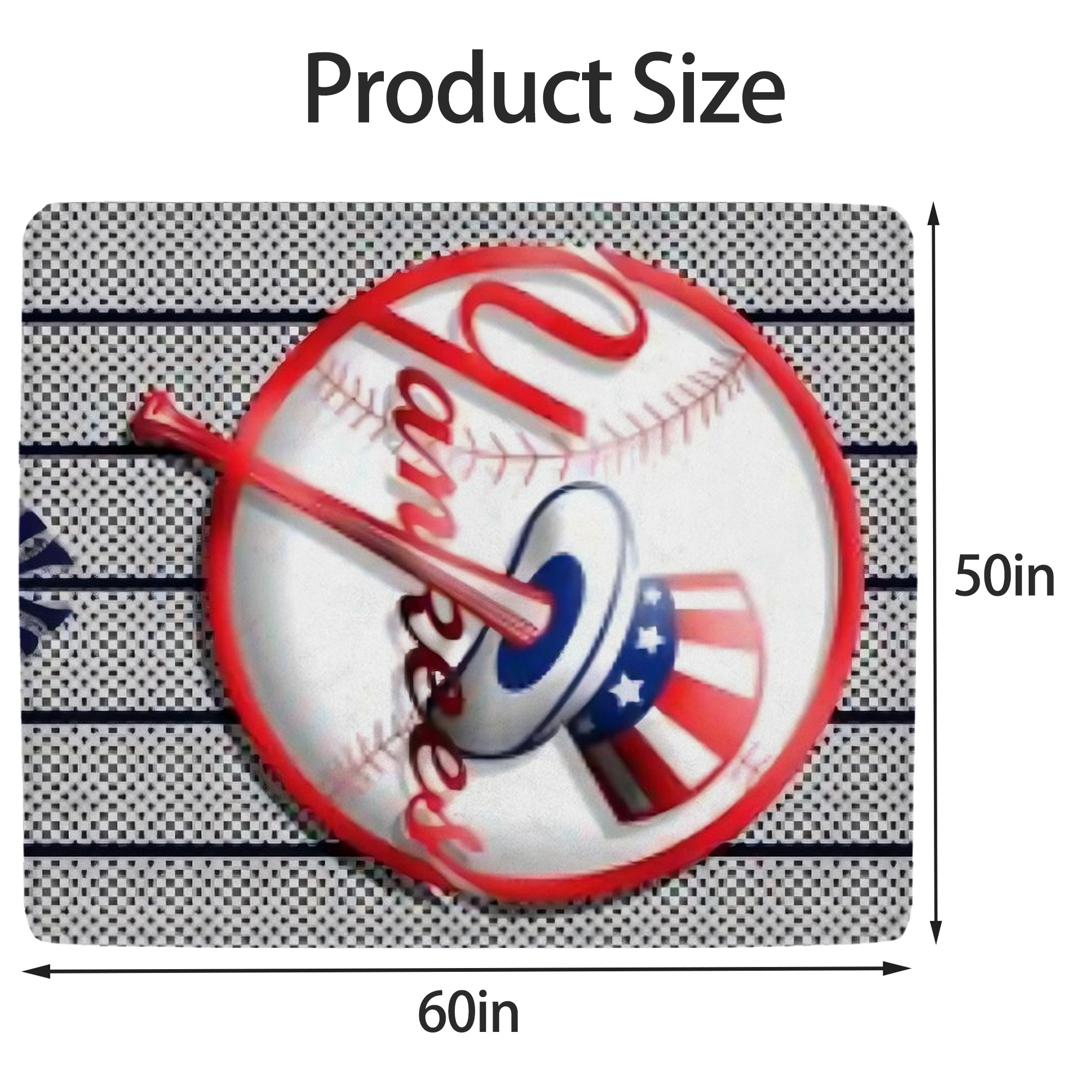 New York Yankees 191 Soft Fleece Throw Blanket 50 X 60 Inch – Super Soft, Lightweight, And Durable – Perfect For Sofa, Bed, Camping, And More – Ideal Gift For Family And Friends