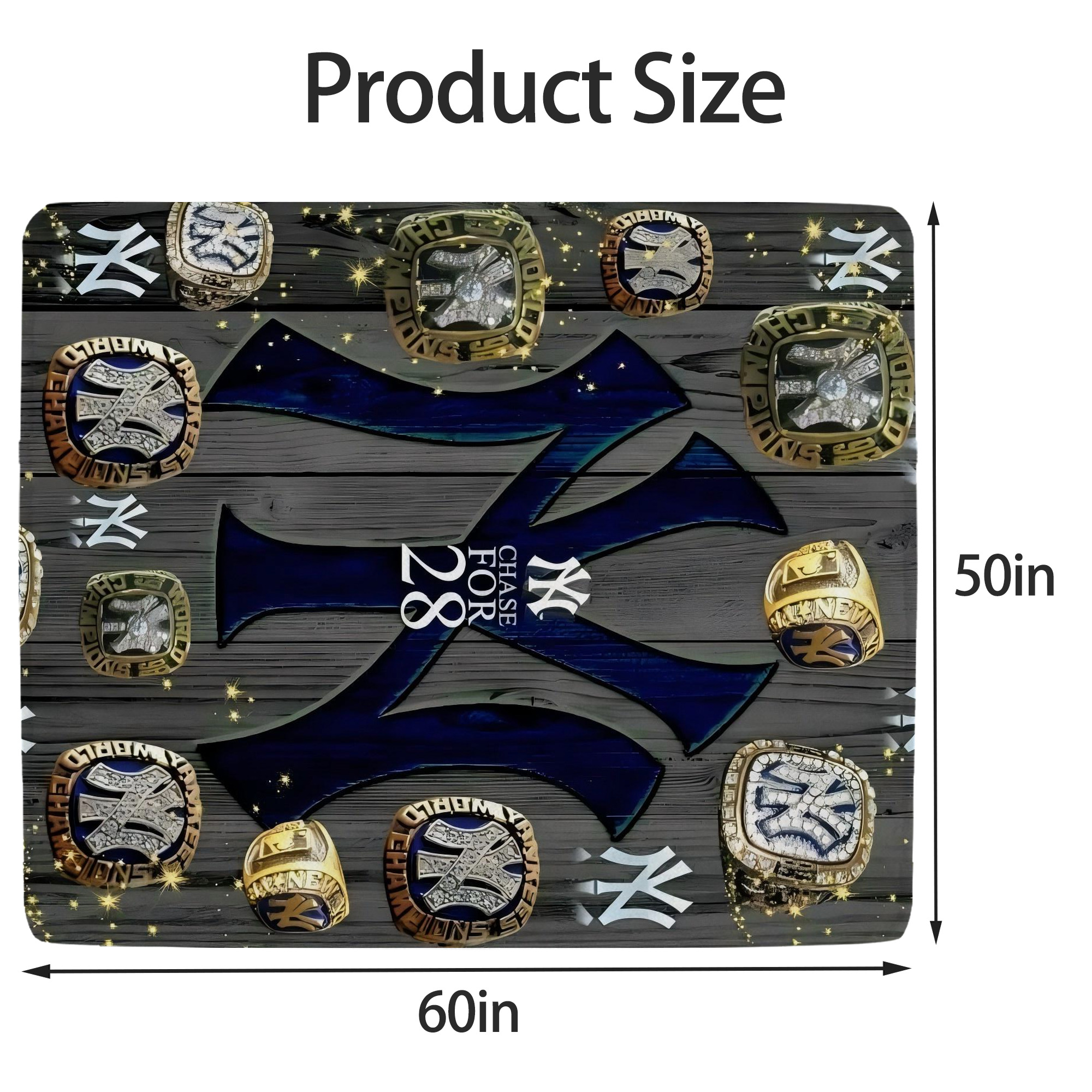 New York Yankees 209 Soft Fleece Throw Blanket 50 X 60 Inch – Super Soft, Lightweight, And Durable – Perfect For Sofa, Bed, Camping, And More – Ideal Gift For Family And Friends