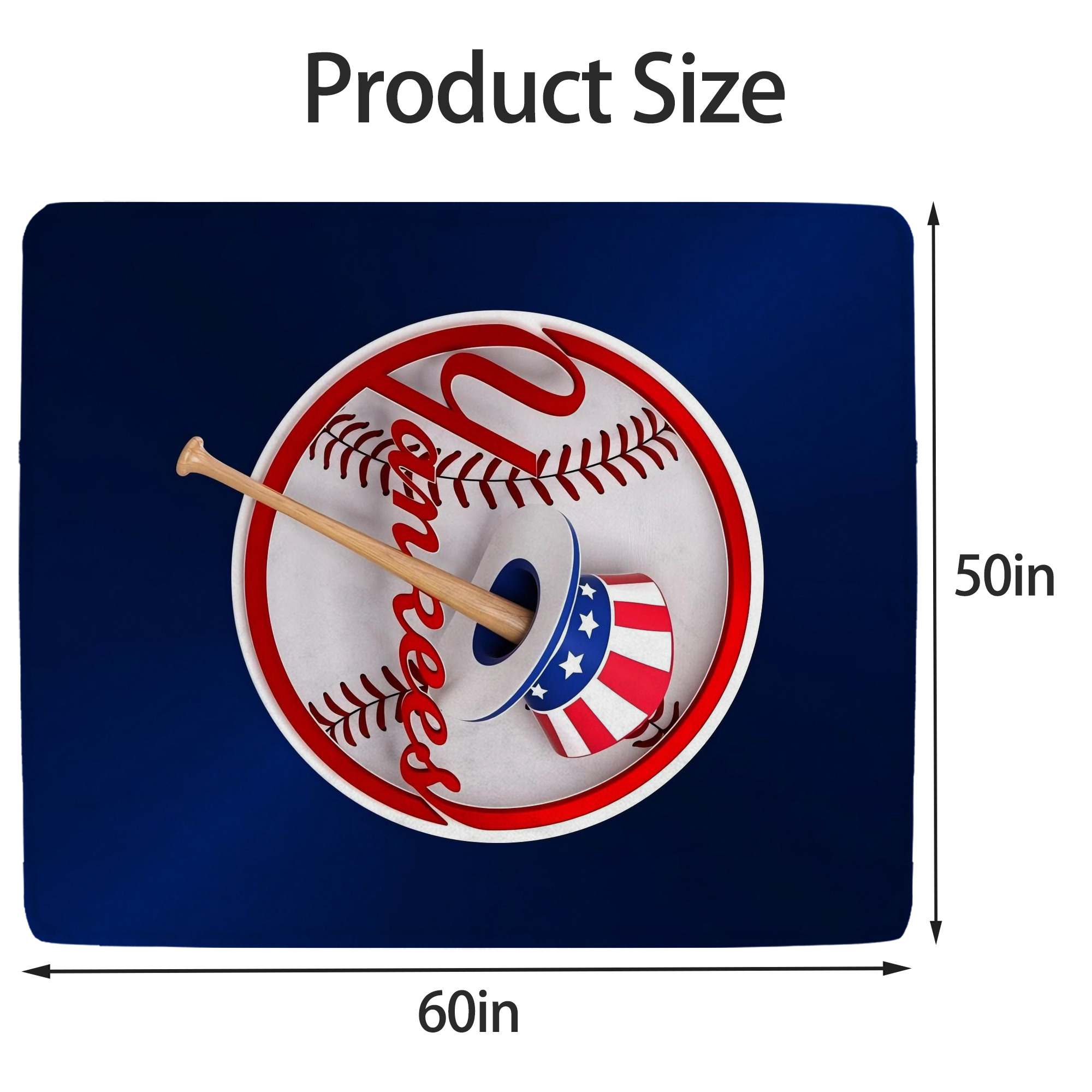 New York Yankees 200 Soft Fleece Throw Blanket 50 X 60 Inch – Super Soft, Lightweight, And Durable – Perfect For Sofa, Bed, Camping, And More – Ideal Gift For Family And Friends