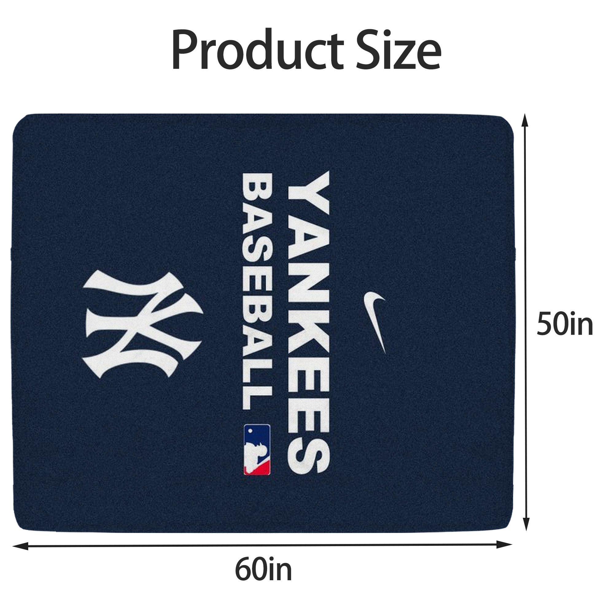 New York Yankees 214 Soft Fleece Throw Blanket 50 X 60 Inch – Super Soft, Lightweight, And Durable – Perfect For Sofa, Bed, Camping, And More – Ideal Gift For Family And Friends