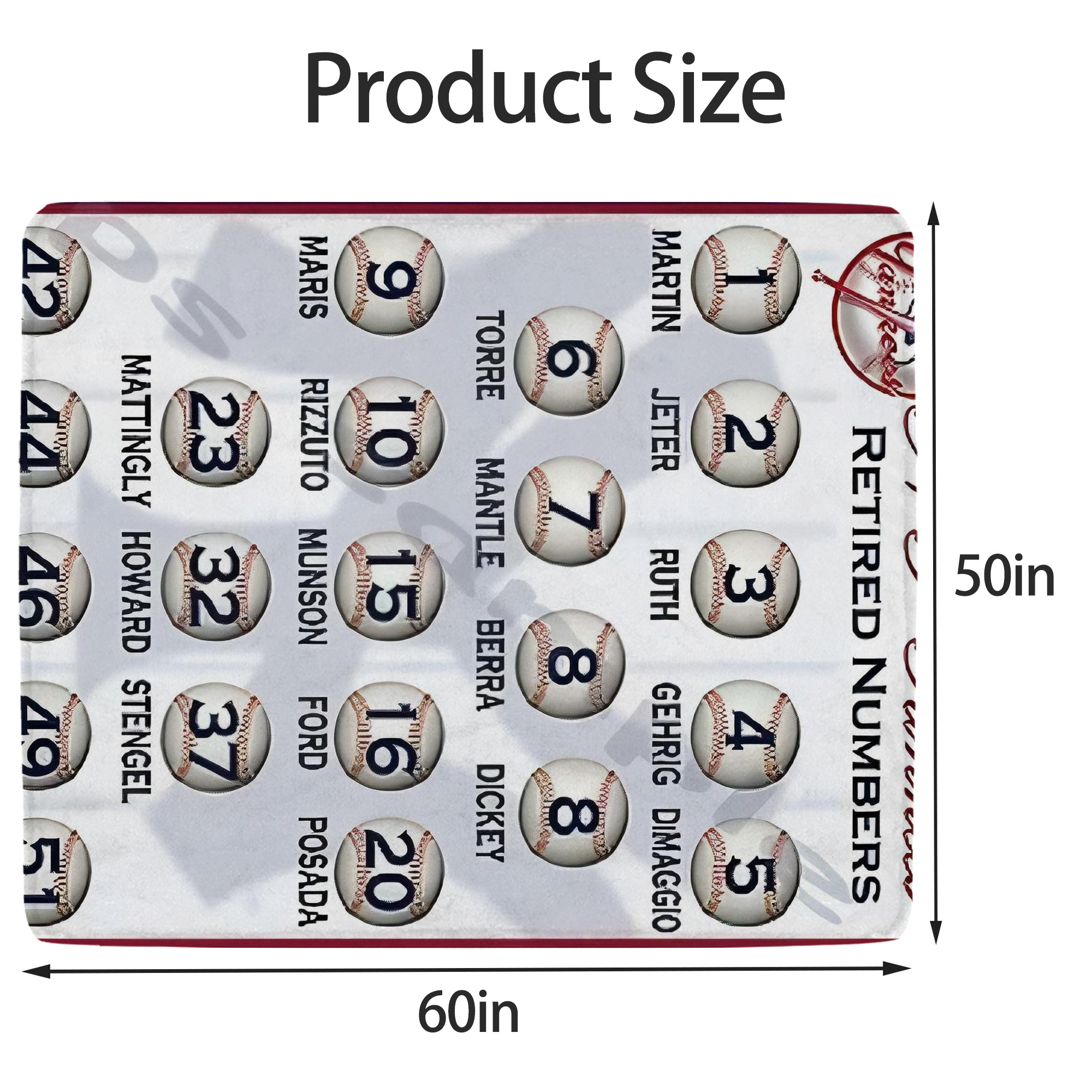 New York Yankees 201 Soft Fleece Throw Blanket 50 X 60 Inch – Super Soft, Lightweight, And Durable – Perfect For Sofa, Bed, Camping, And More – Ideal Gift For Family And Friends