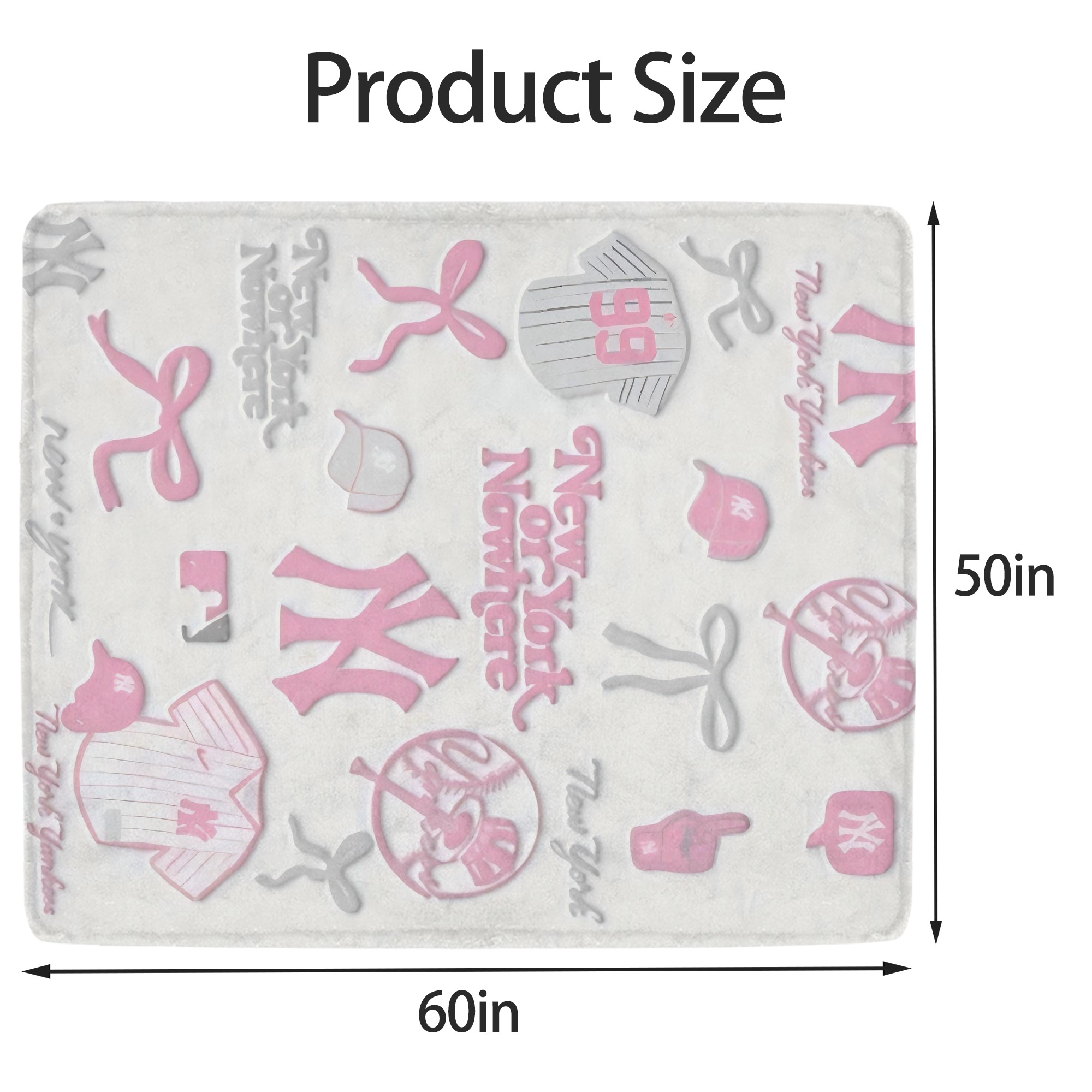 New York Yankees 206 Soft Fleece Throw Blanket 50 X 60 Inch – Super Soft, Lightweight, And Durable – Perfect For Sofa, Bed, Camping, And More – Ideal Gift For Family And Friends